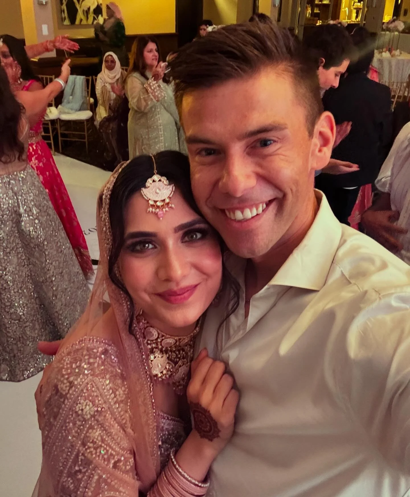 Congratulations to the beautiful bride @ramna_s and her prince @moh_ayyy ❤️ So great to celebrate with my work family 🙏