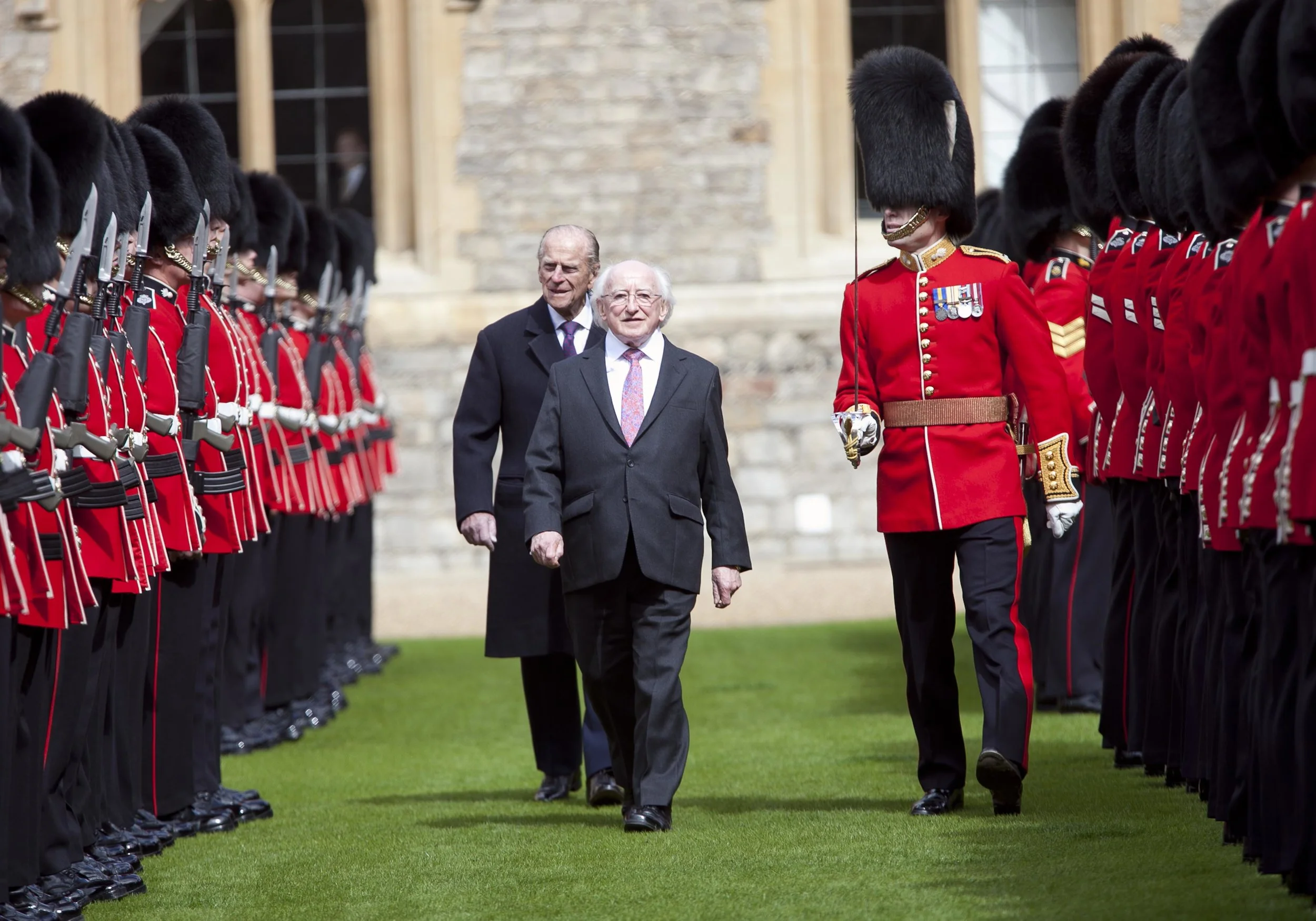 President Michael D Higgins historic state visit to the UK wearing his bespoke Johnson Tailor Suit