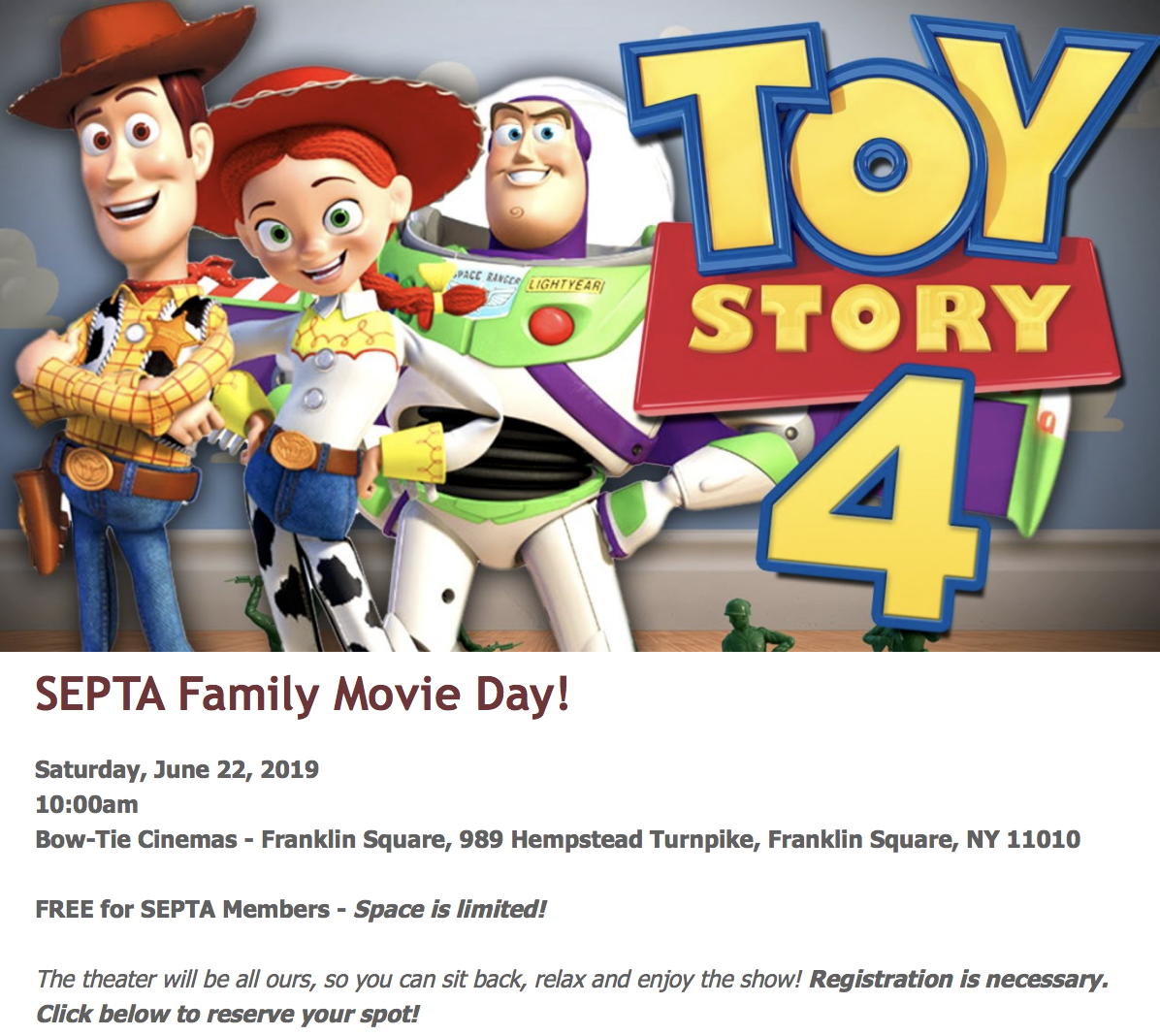 GC SEPTA Family Movie Day