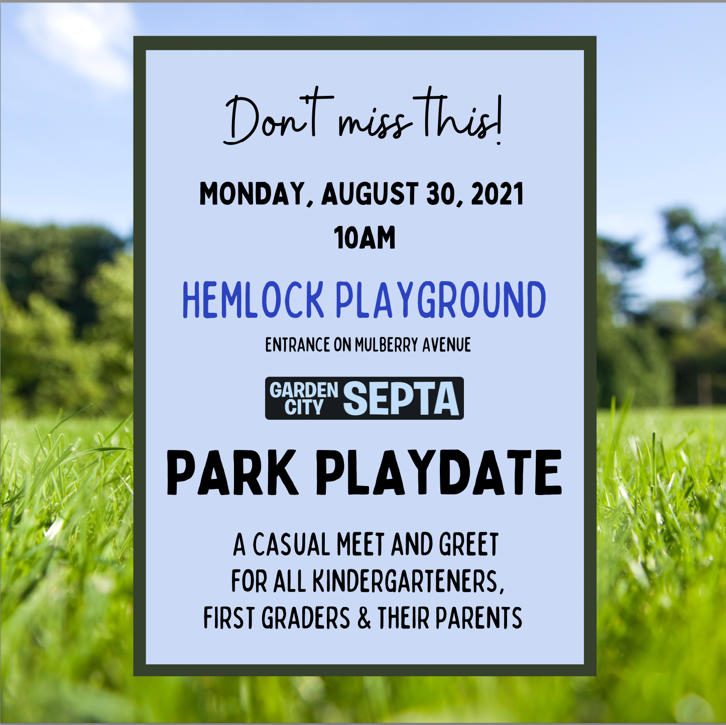 GC SEPTA Park Playdate! 