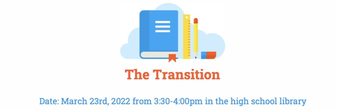 Transition meeting for Parents or 8th Grade Classified students with IEPs