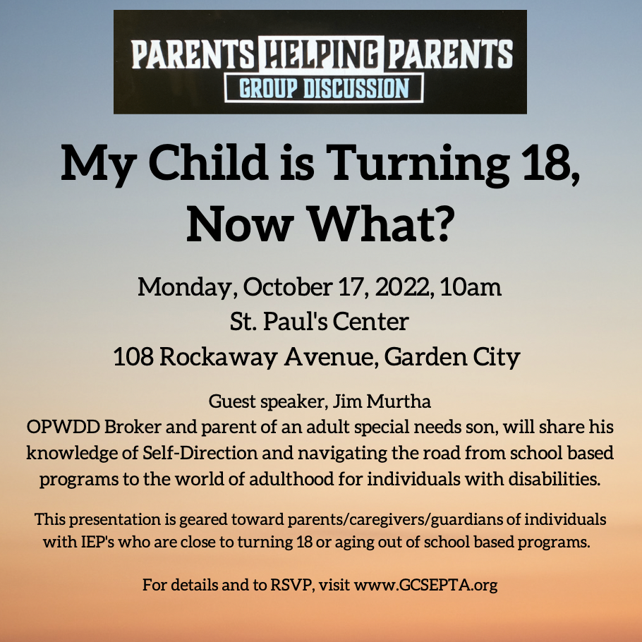 My Child is Turning 18, Now What? 