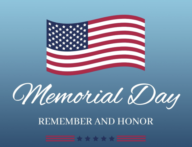 Memorial Day Weekend - No school 