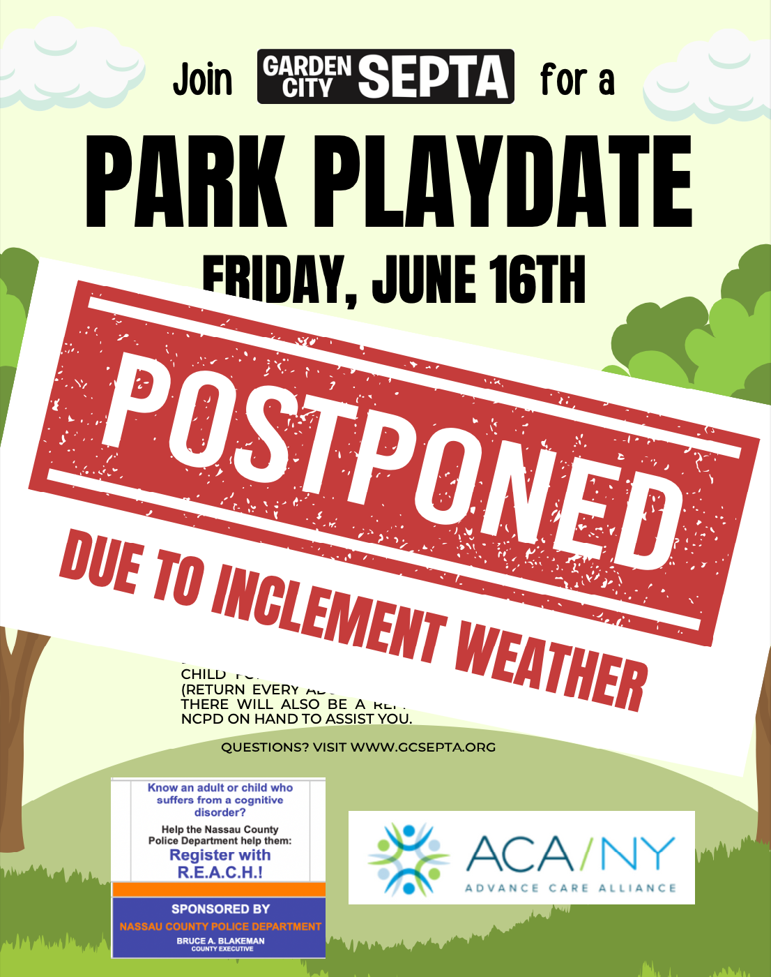 SEPTA Park Playdate!  (POSTPONED DUE TO INCLEMENT WEATHER) 