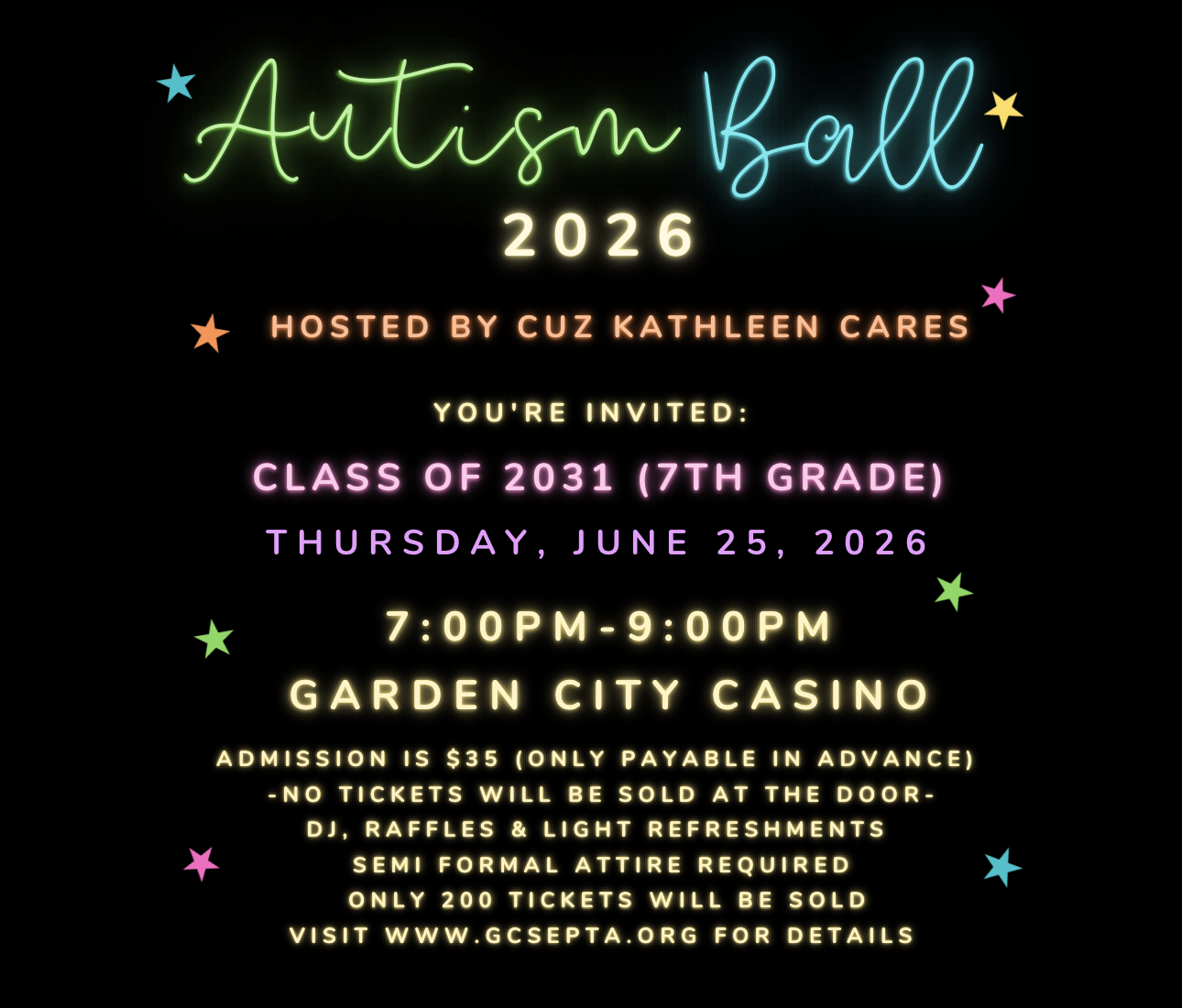 7th Grade Autism Ball