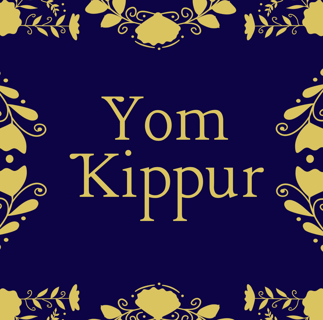 Yom Kippur - No School 