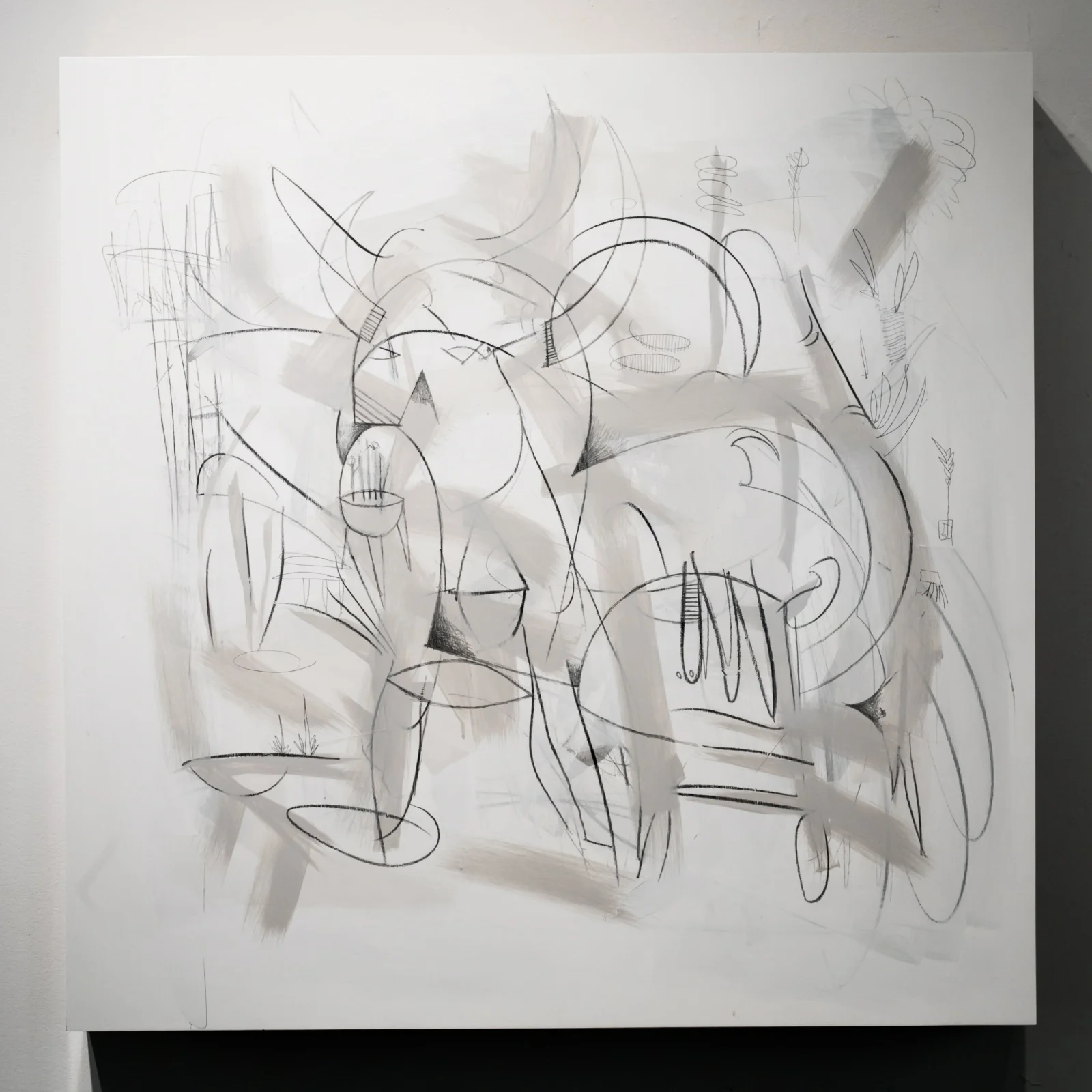   Moonlighter  | 3ft x 3ft | Pencil, Acrylic, Cherrywood Panel, UV-Clear   