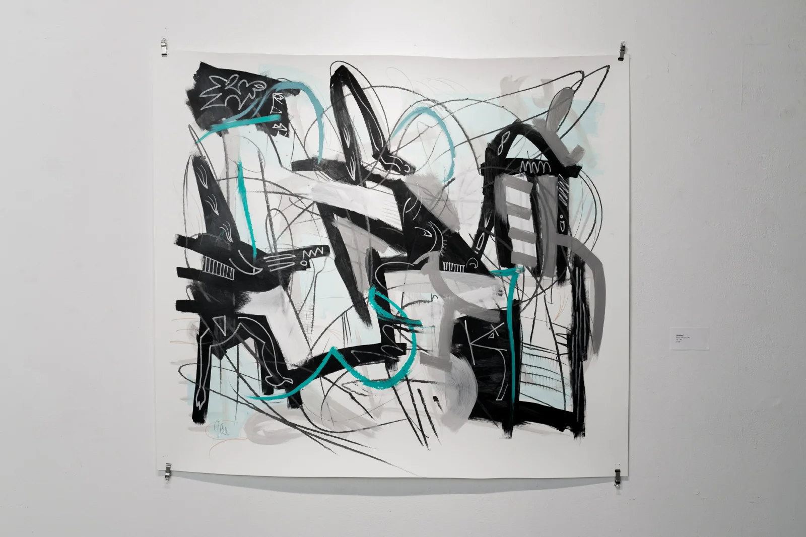   Untitled (03)  | 4ft x 4ft | Paper, Pencil, Acrylic 