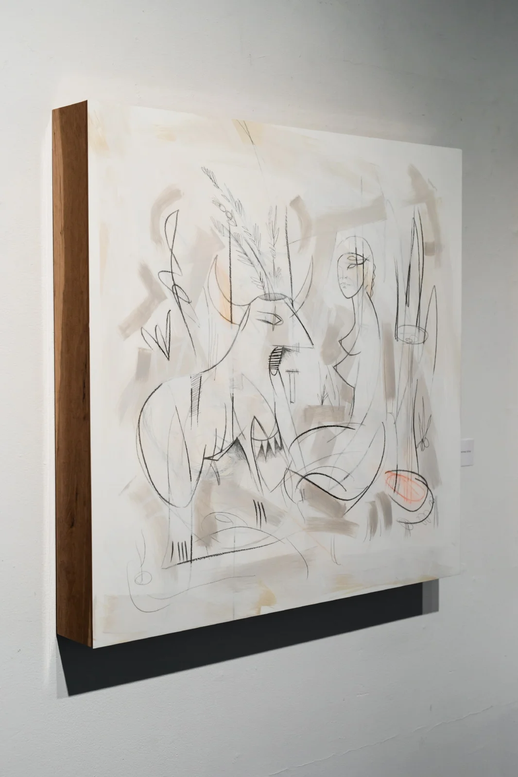   Flora  | 3ft x 3ft | Pencil, Acrylic, Cherrywood Panel, UV-Clear 