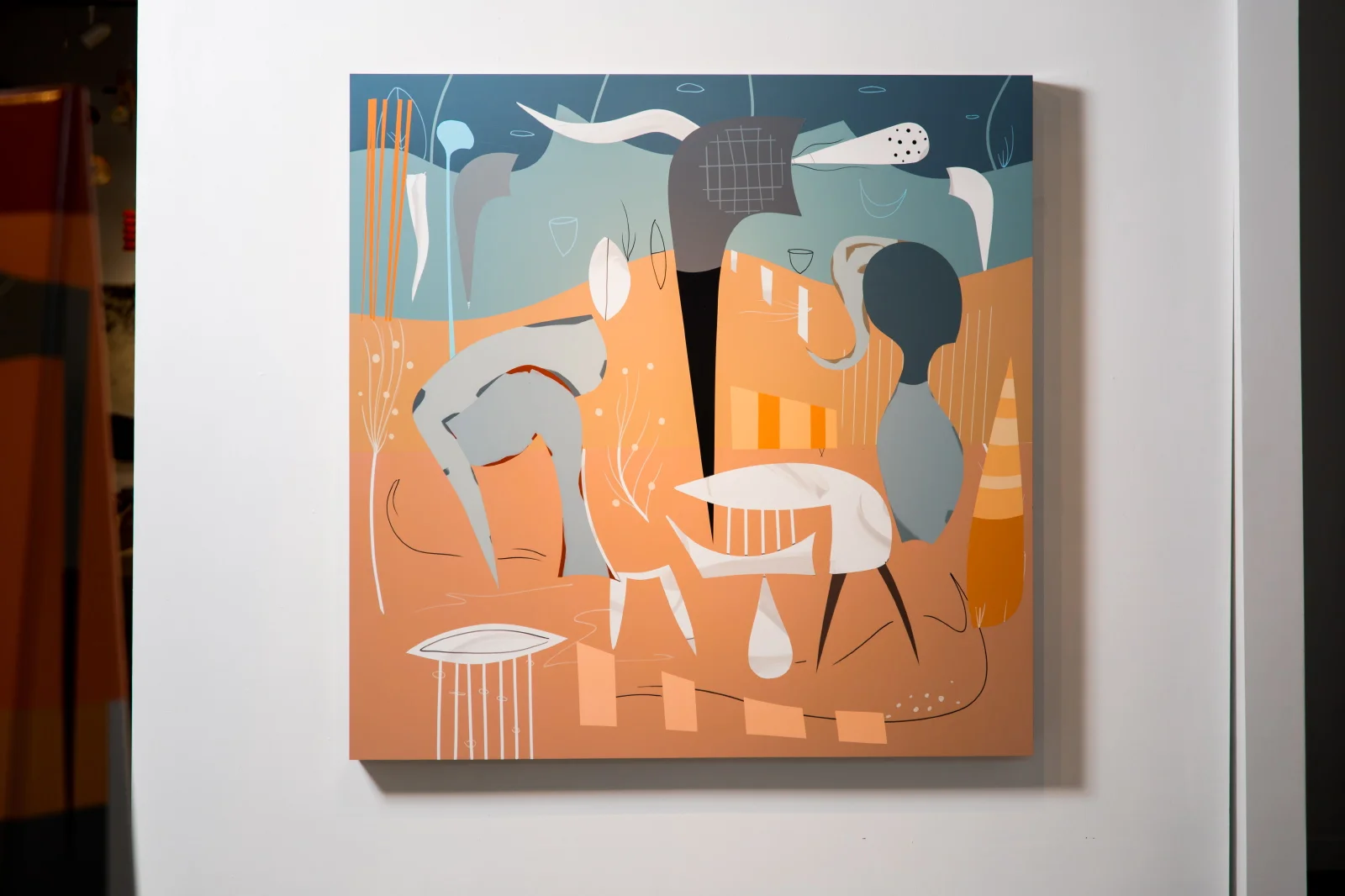   Kismet  | 5’x 5’ | Acrylic, UV Clear, Oak Panel 