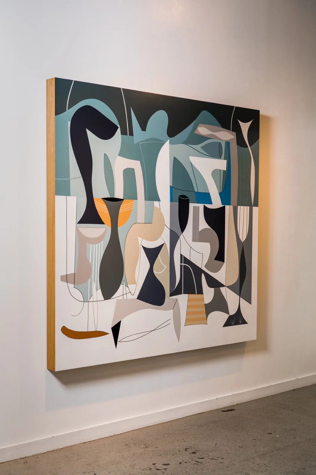   Unfold  | 6’x 6’3”x 4” | Acrylic, UV Clear, Oak Panel 