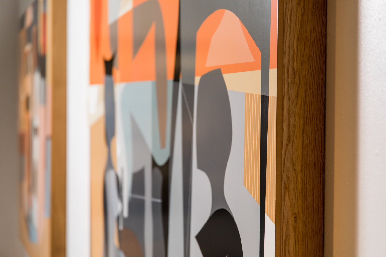   Progression  | 6’x 6’3”x 4” | Acrylic, UV Clear, Oak Panel 