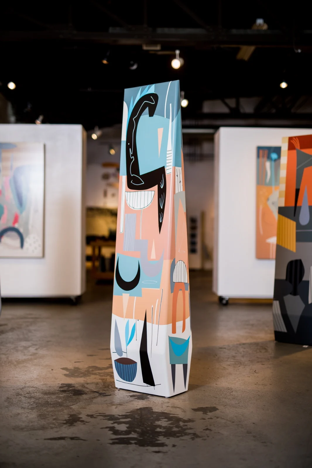   Bona Fides  | 6ft x 17in x 10 in | Acrylic on Wood, UV Clear 