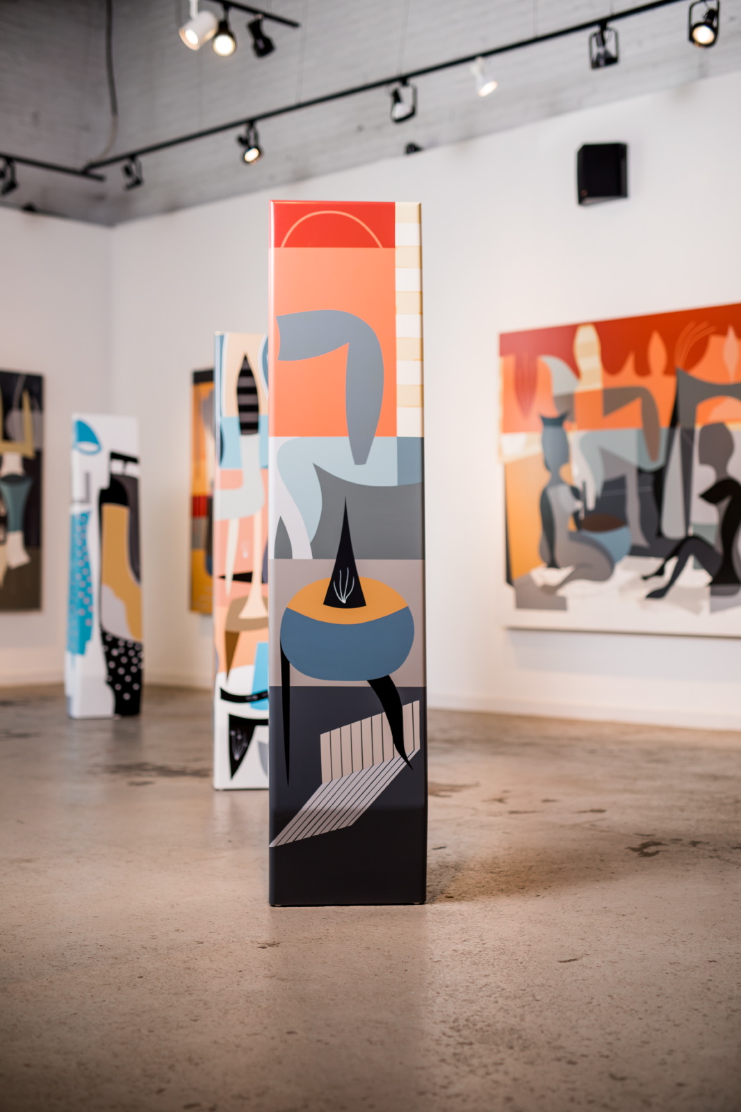   Compass  | 6ft x 17in x 10 in | Acrylic on Wood, UV Clear 