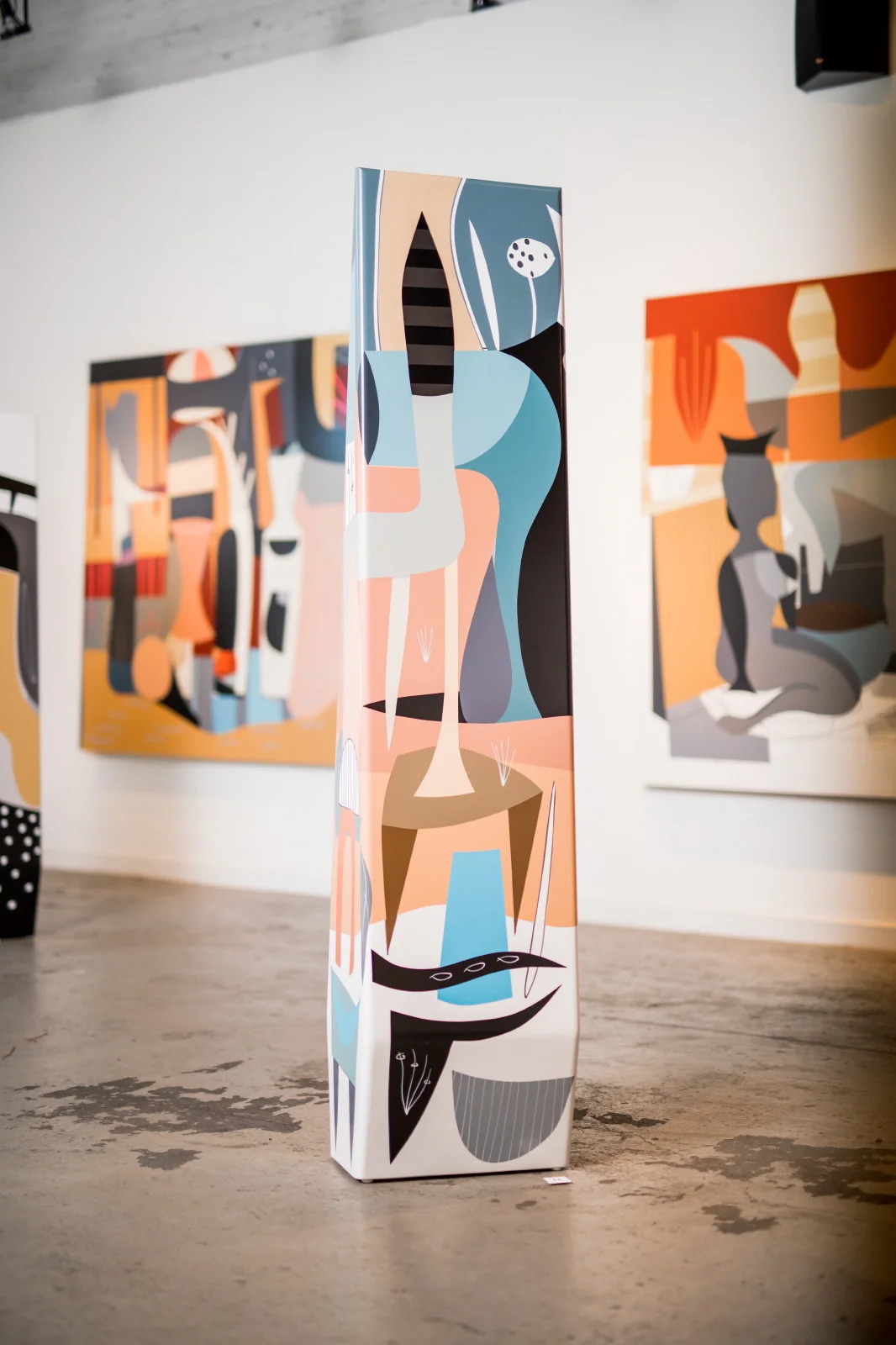   Bona Fides  | 6ft x 17in x 10 in | Acrylic on Wood, UV Clear 