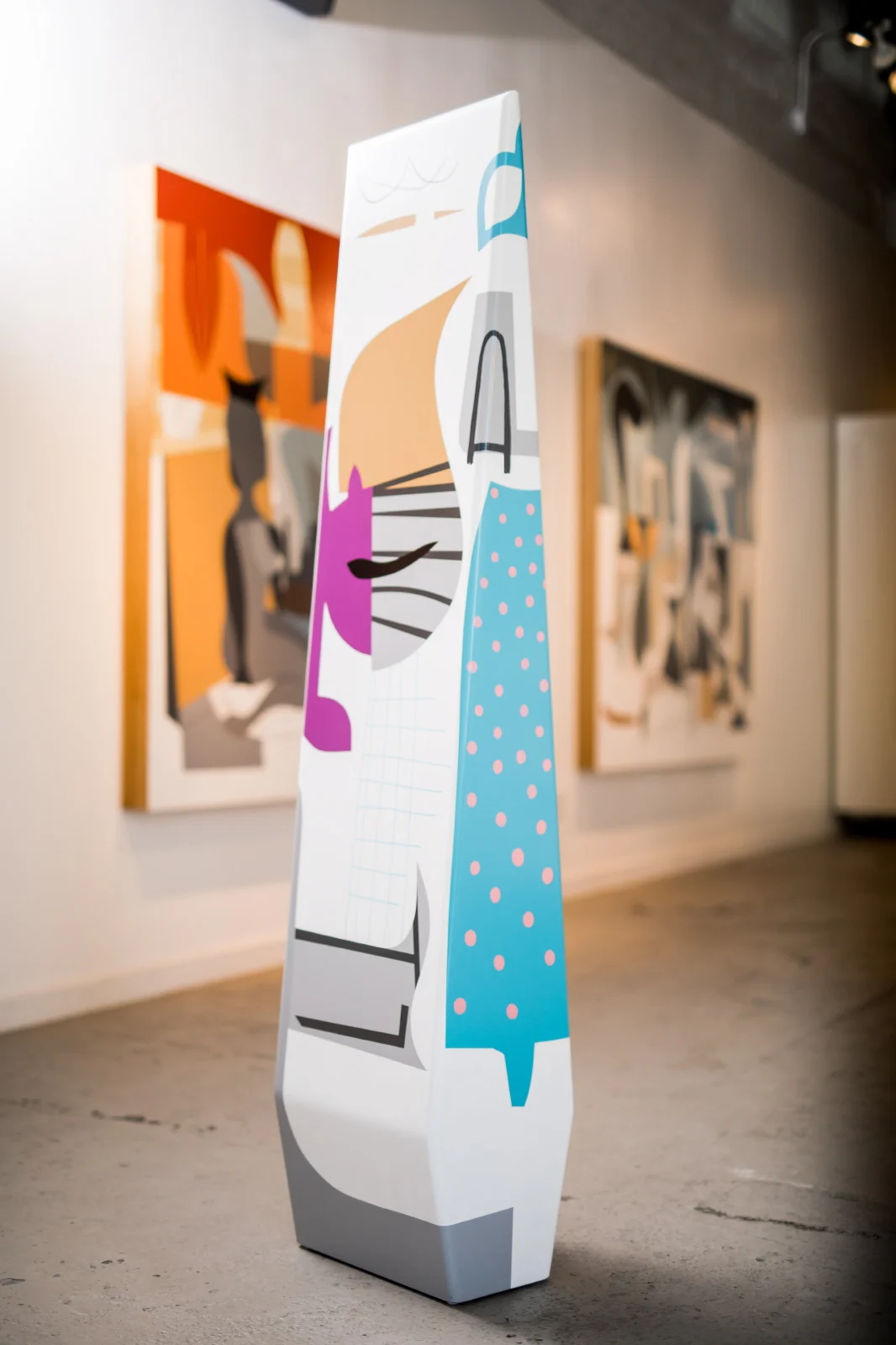   Outside  | 6ft x 17in x 10 in | Acrylic on Wood, UV Clear 