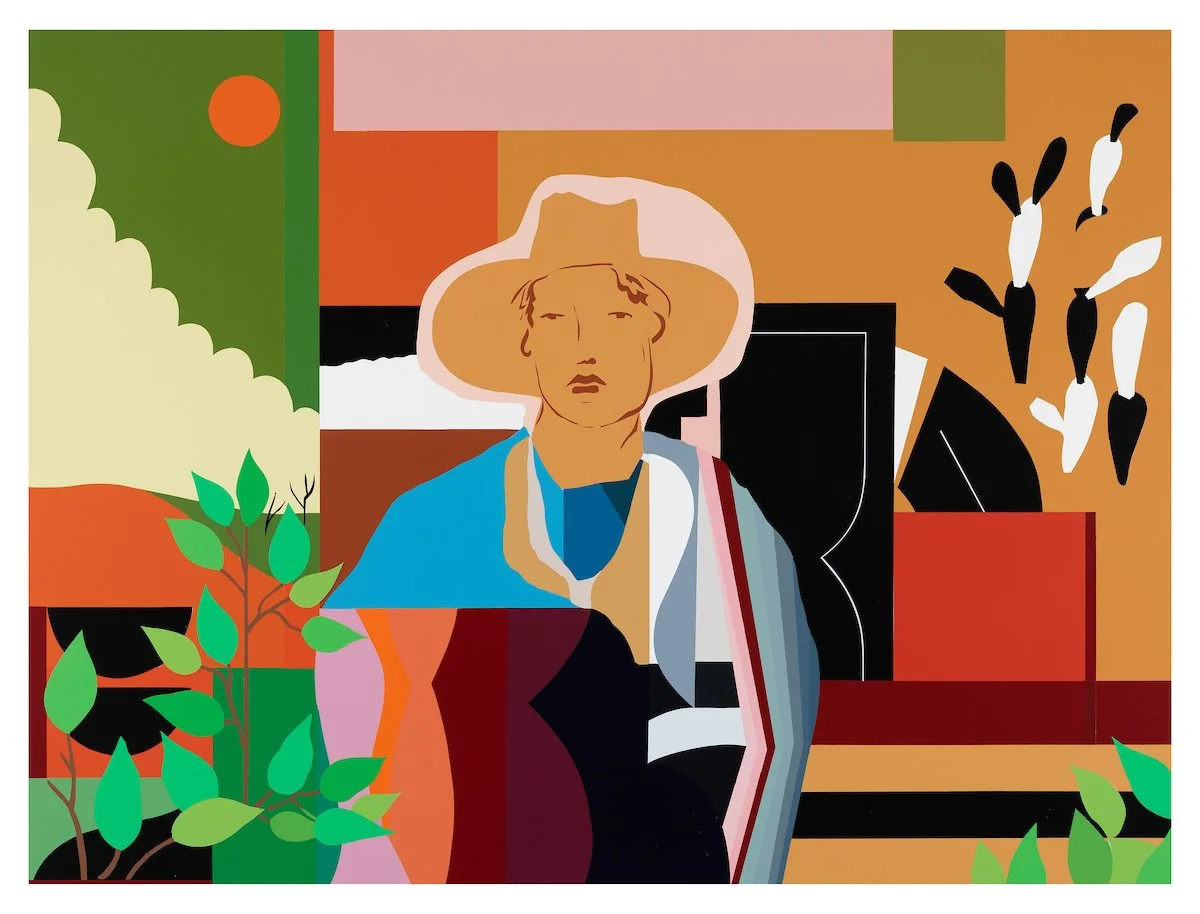   Neighbor  • 36” x 48” •&nbsp; Acrylic, White Oak Panel, Clear Coat 