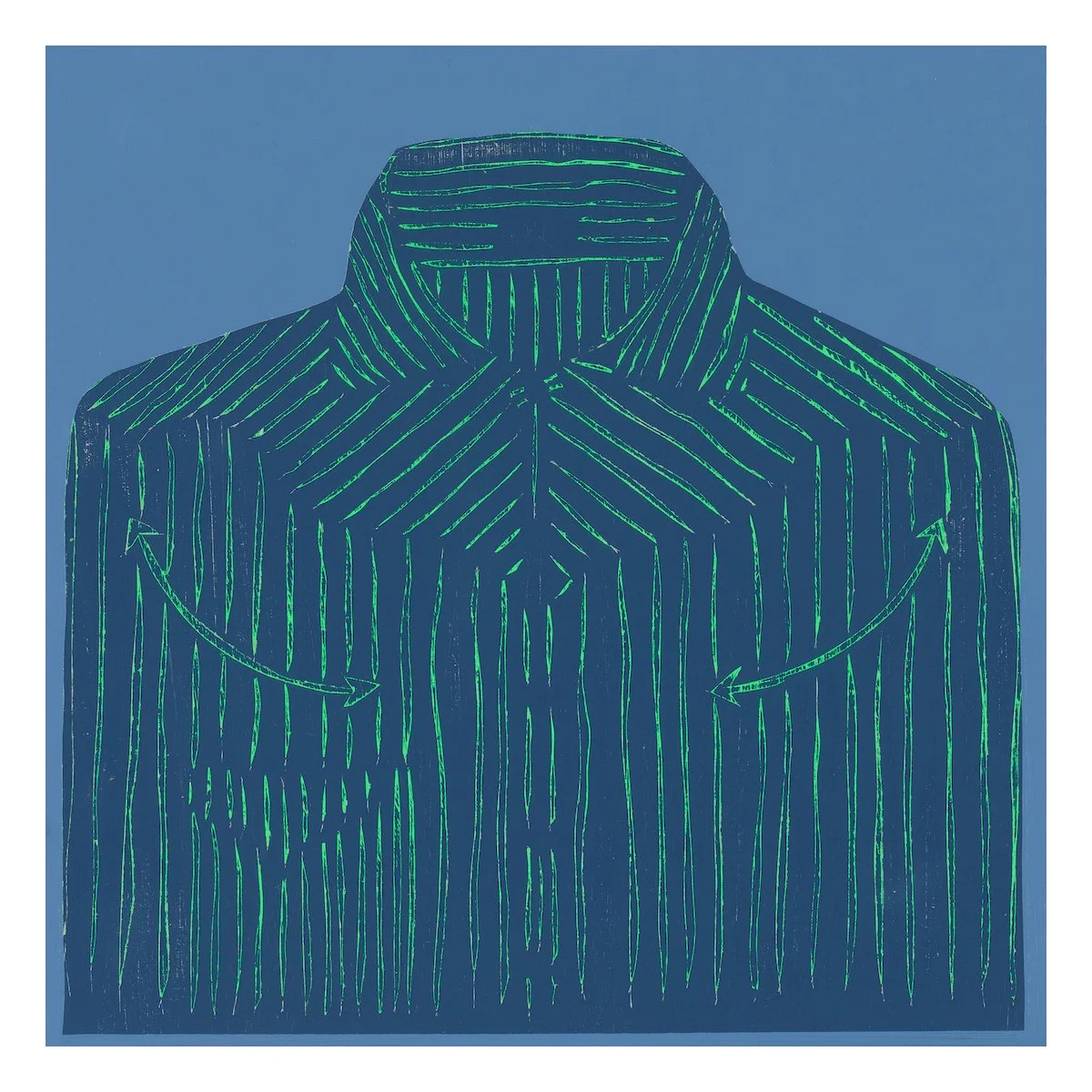   Small Uniform  • 10” x 10” •&nbsp; Acrylic, Clear Coat, Walnut Frame 