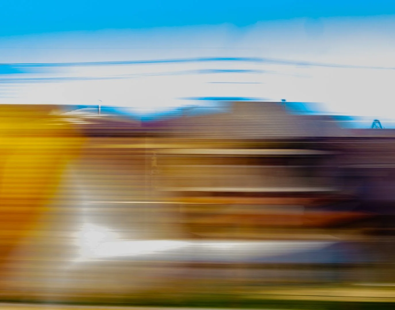 "From the Train" | October 2025 | Topic (Abstract) - Print | (Score: 11)