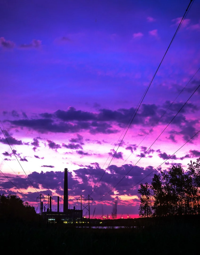 "Black Dog power plant at sunrise" | May 2026 | Topic (Dramatic Skies) - Print | (Score: 10)