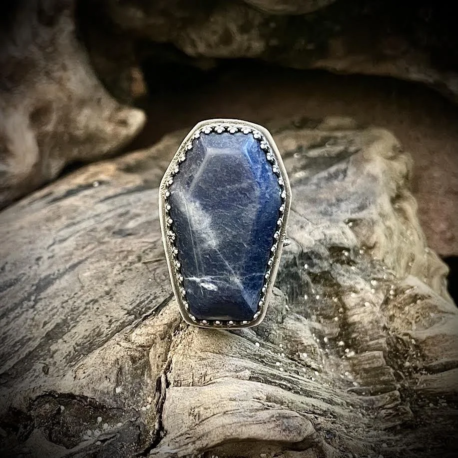 Come As You Are ring - Sodalite - size 11