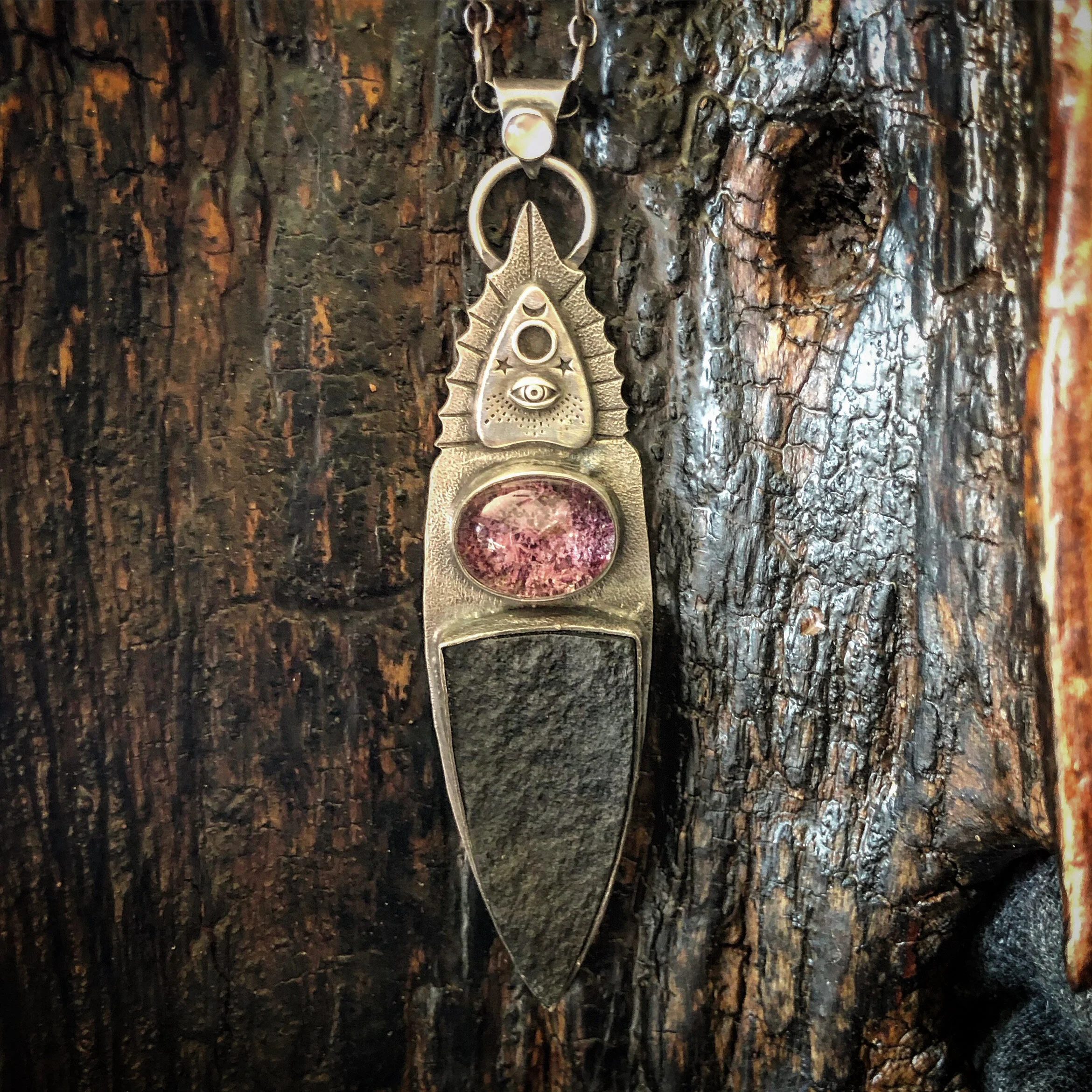 Ouija planchette necklace