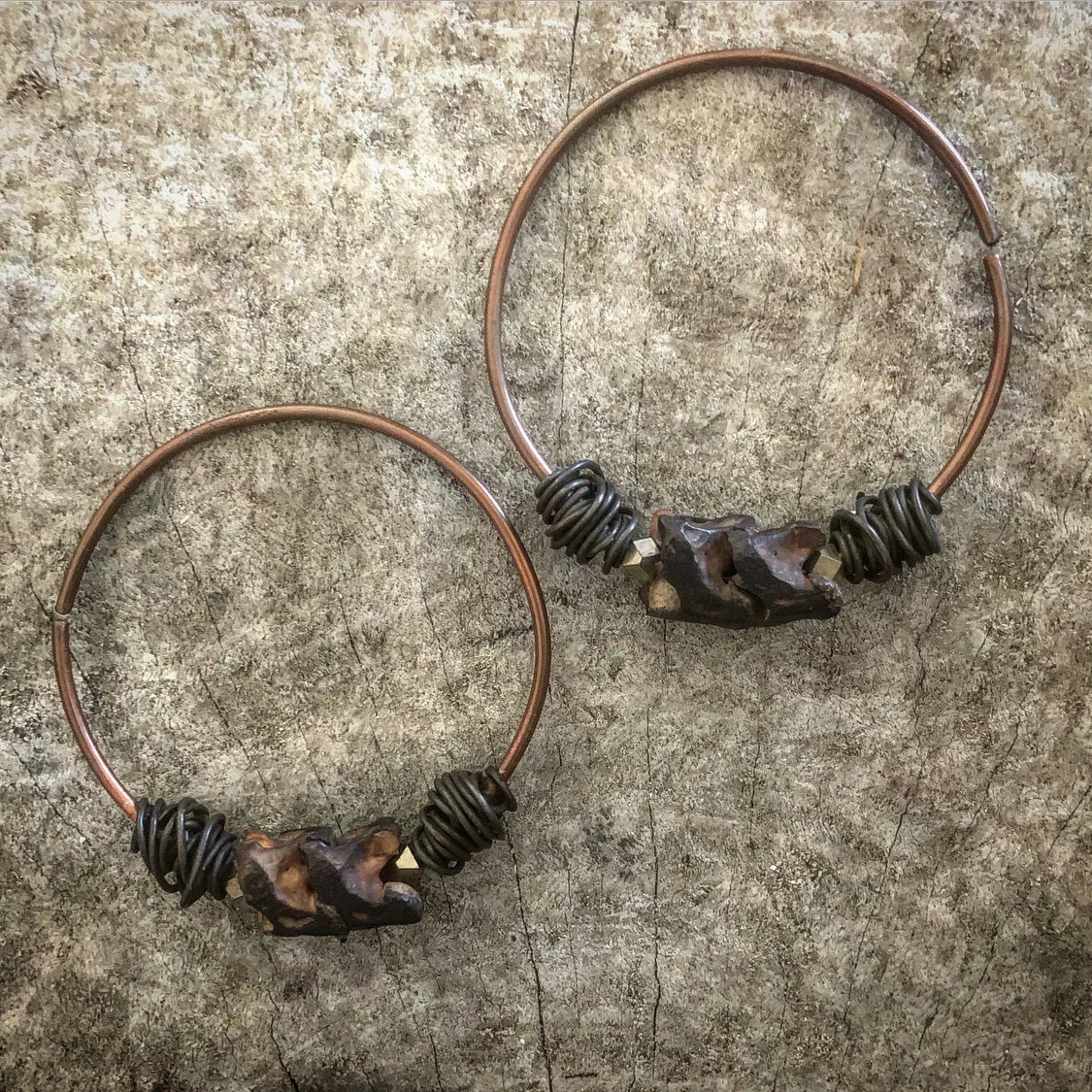 Snake vertebrae ear weights - 12g 