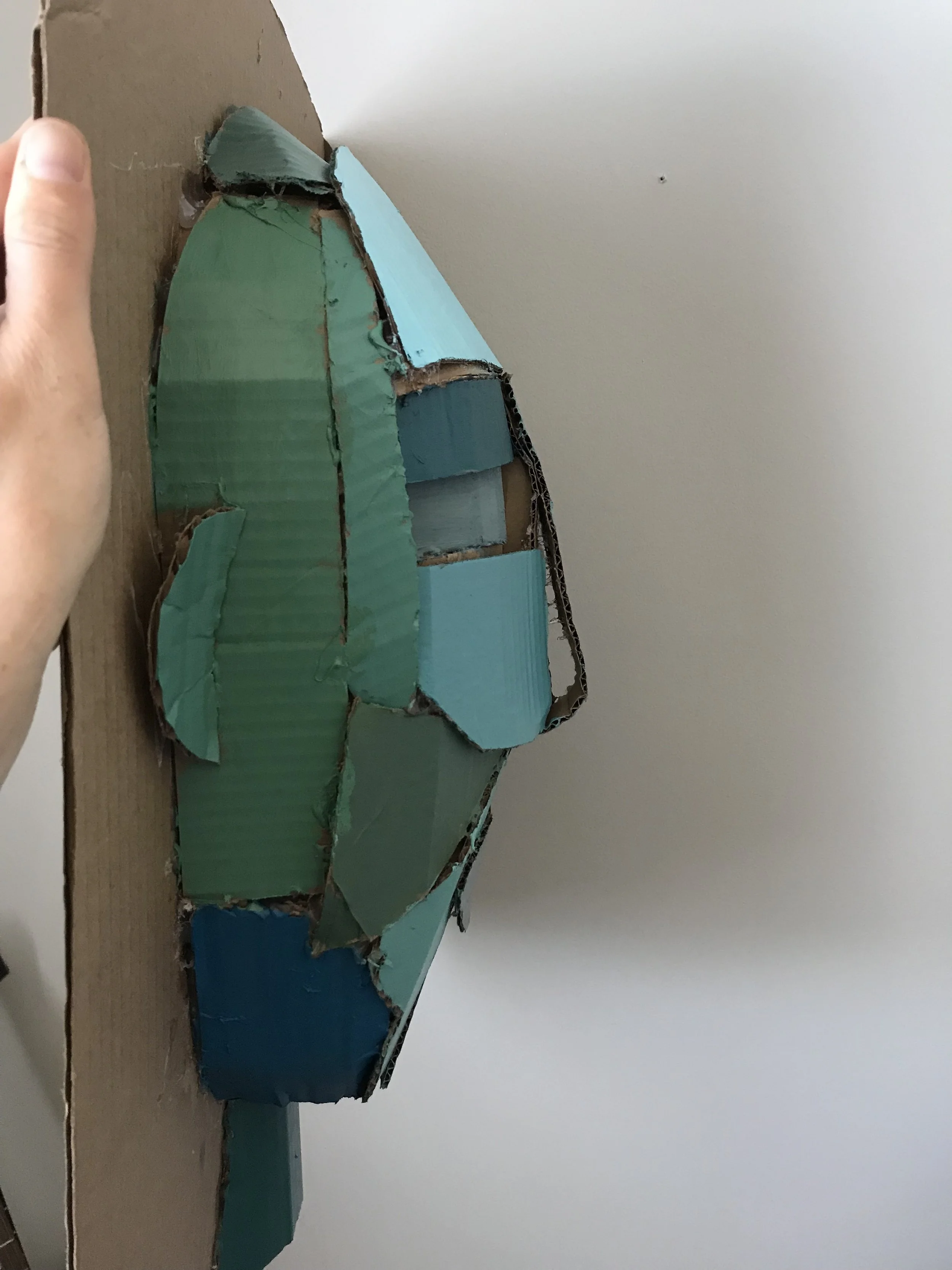view of right profile
