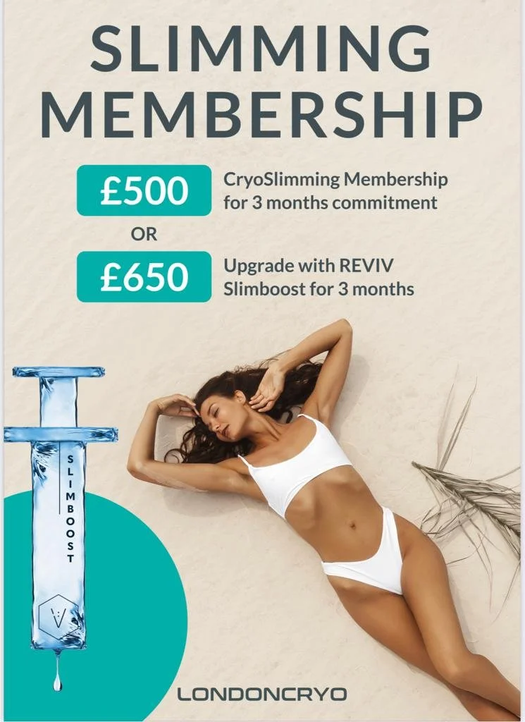 Embrace the future of slimming! Introducing the LondonCryo Slimming Membership with FAT BURNER IV DRIP