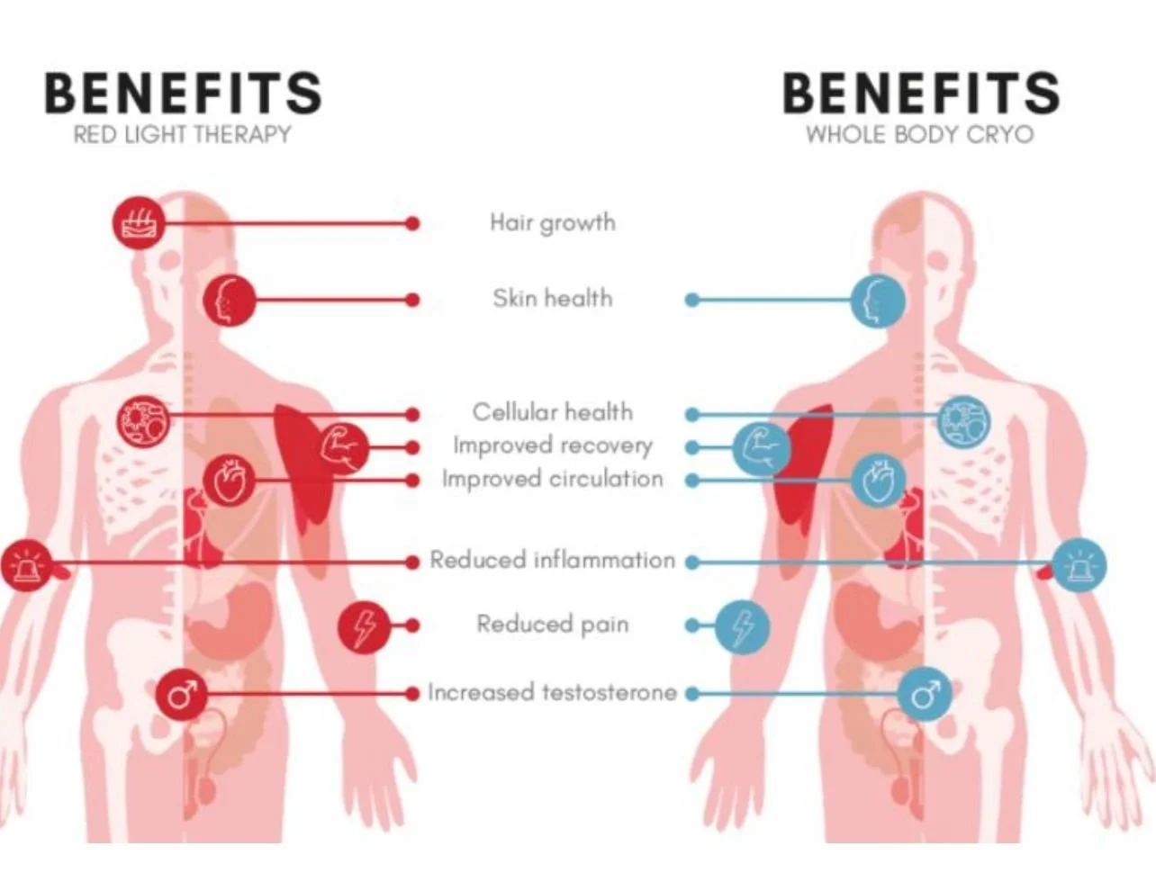 Want to know the benefits of Combing Red Light Therapy and Whole Body Cryotherapy 
