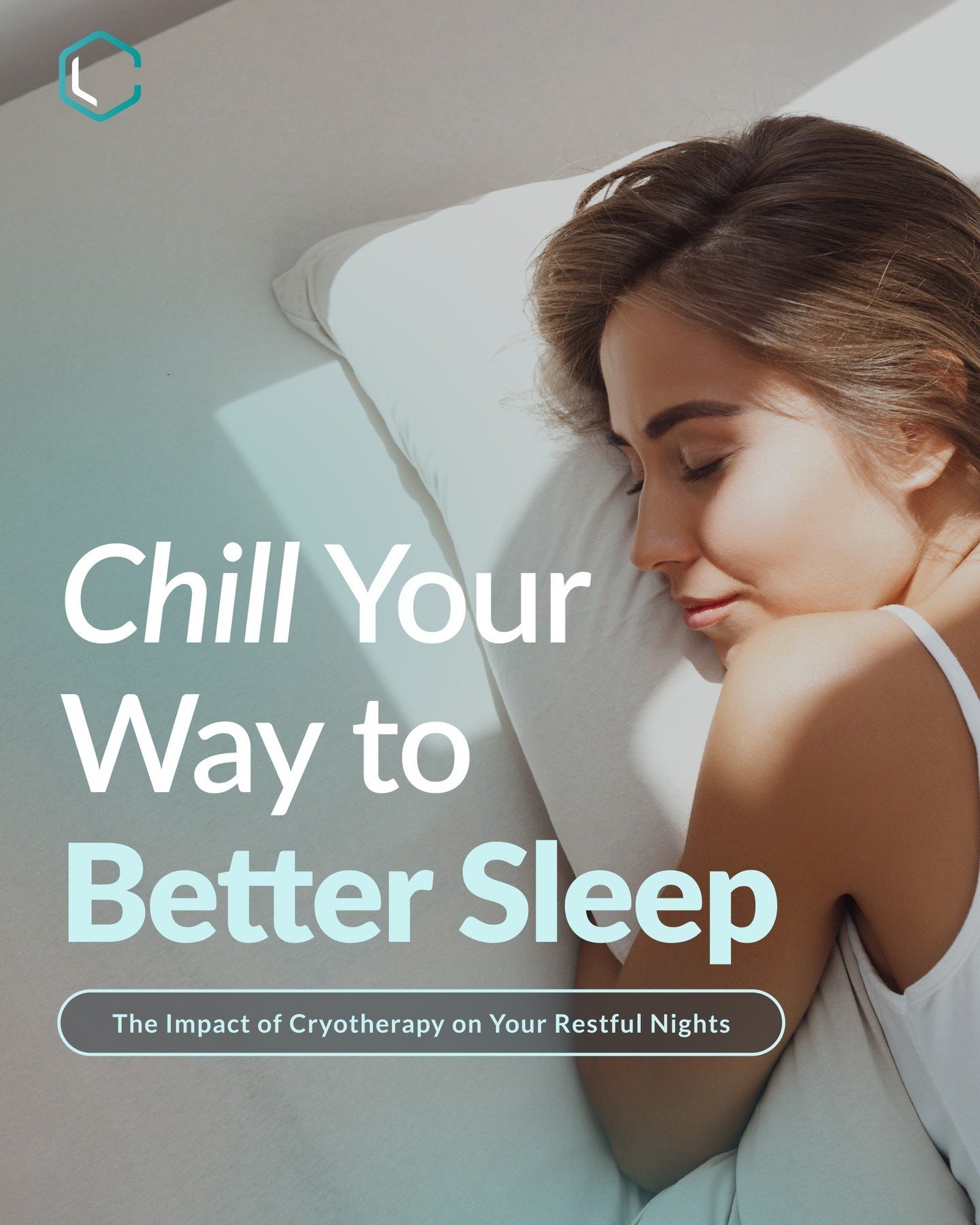 Unlock the secret to better sleep with cryotherapy! ❄️⁠
⁠
Research suggests that cryotherapy may promote deeper, more restorative sleep by helping to regulate the body's internal temperature and reducing inflammation. Say goodbye to tossing and turni