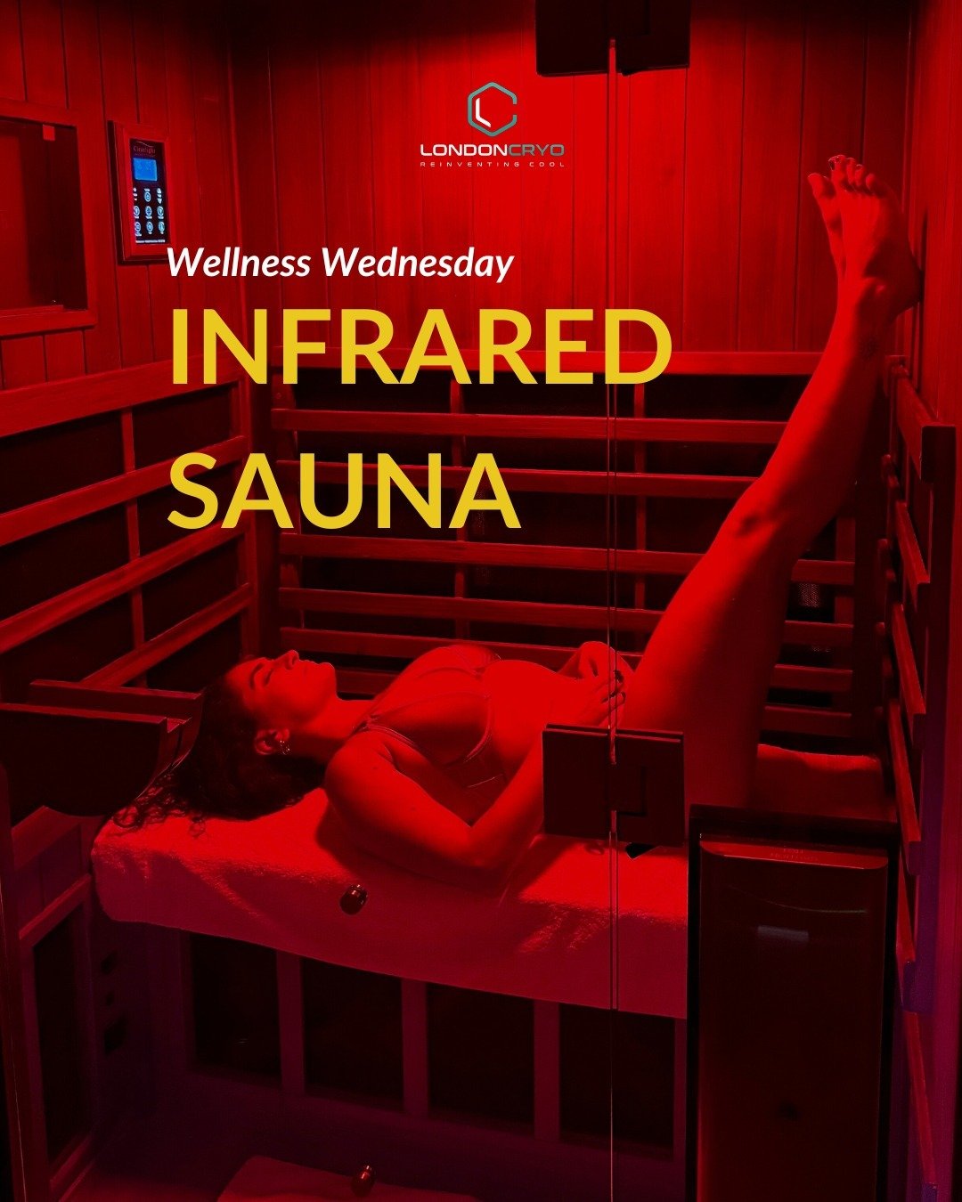 Heat up your wellness routine with Infrared Sauna Therapy 🔥 ⁠
⁠
Experience detoxification and enjoy improved blood flow and deep muscle relaxation. Discover the therapeutic benefits of LondonCryo&rsquo;s infrared sauna.
⁠
Book your session today! Li