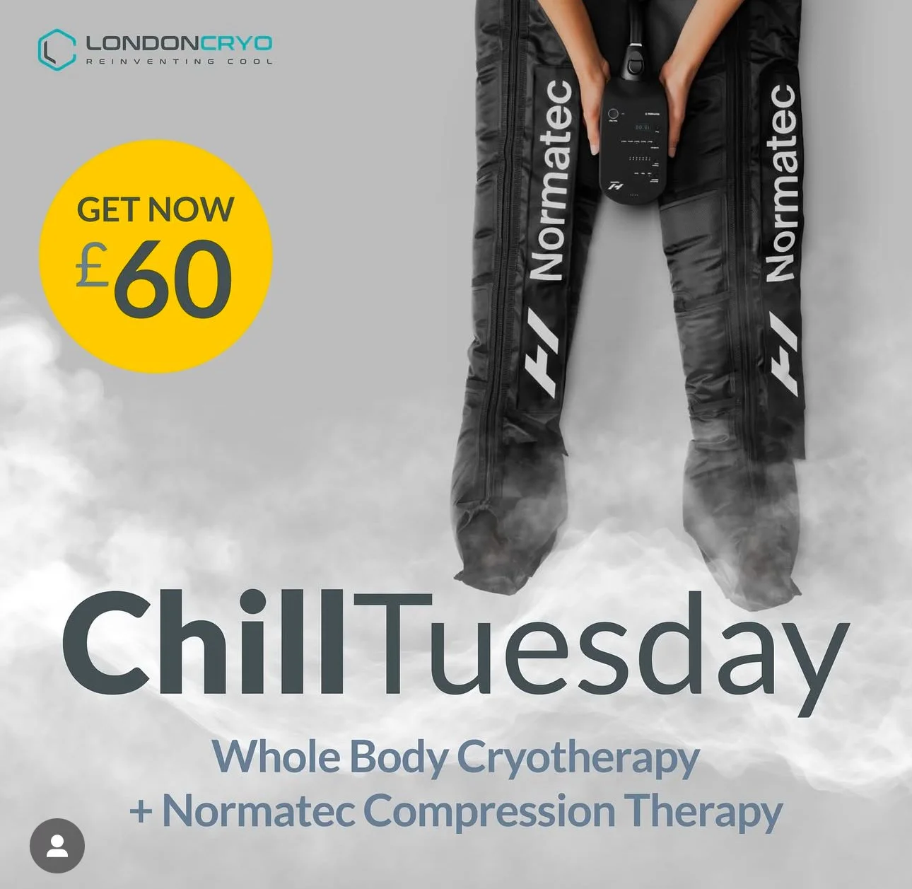 Chill Tuesday: Boost Your Wellness at LondonCryo £60