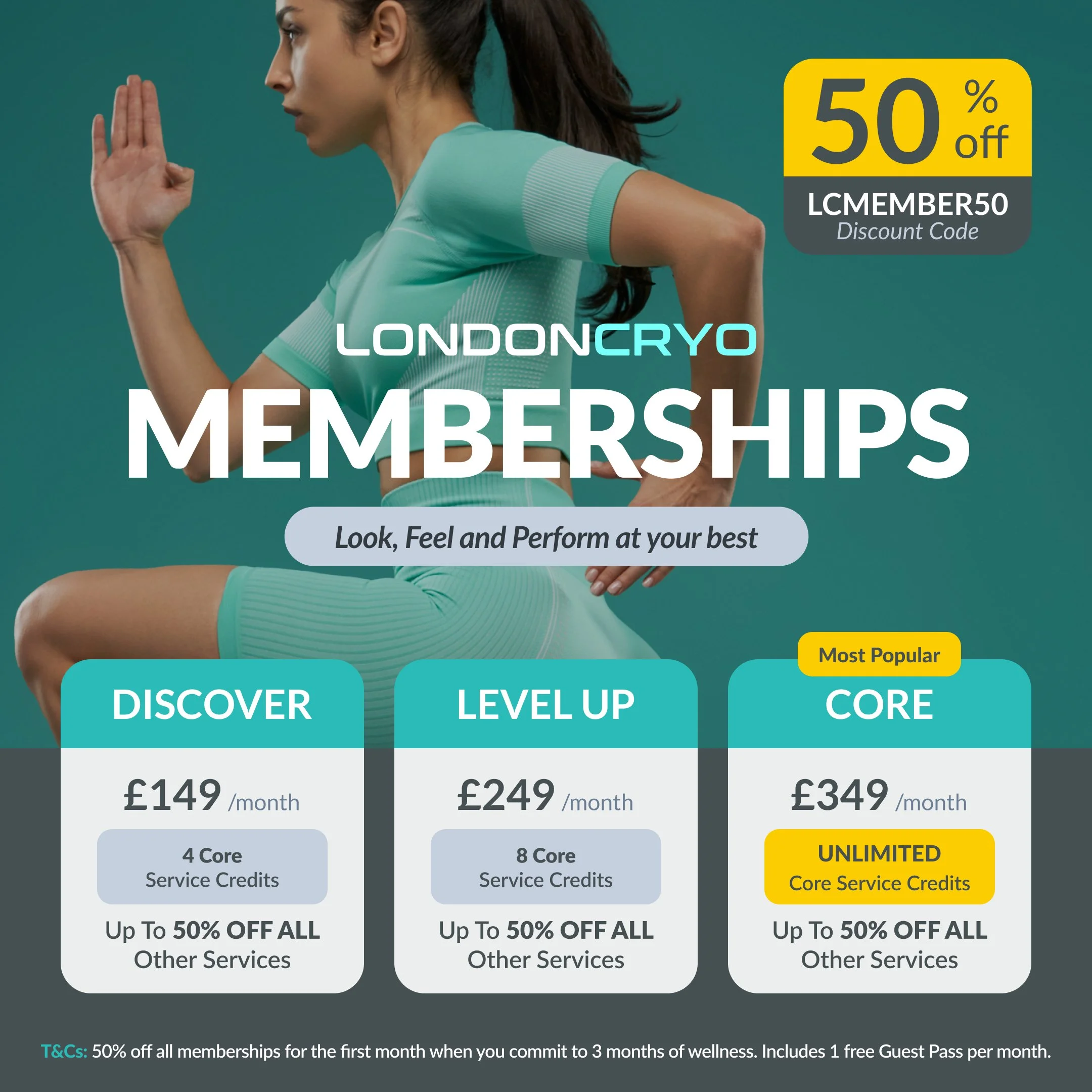 Achieve Your 2025 Wellness Goals with 50% Off LondonCryo Memberships this month only 