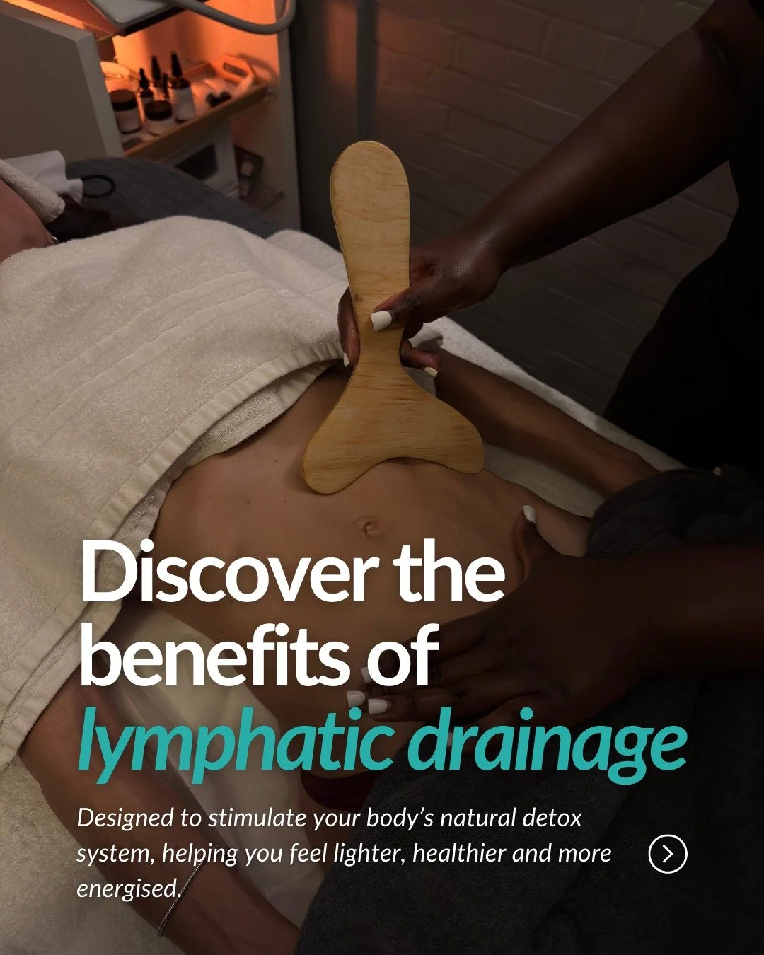 Your lymphatic system plays a key role in detoxification, circulation and immune support ✨

Lymphatic drainage is a gentle, rhythmic treatment designed to help move excess fluid, reduce puffiness and support your body&rsquo;s natural detox process. T