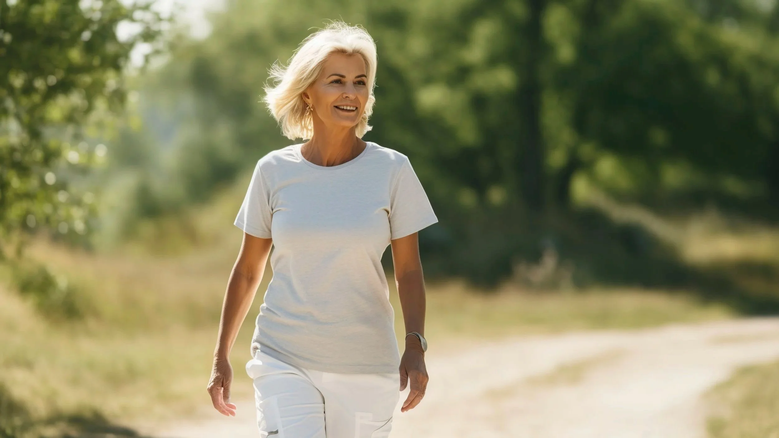 Ageing well shown through confident, relaxed everyday movement