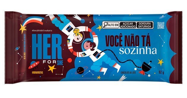 lustra&ccedil;&atilde;o para a nova campanha da Her for She da @hersheysbr que estar&aacute; nas lojas no Dia Das Mulheres! O tema da minha ilustra&ccedil;&atilde;o era ci&ecirc;ncia. Muito feliz de fazer parte desse super time que tornou a campanha 