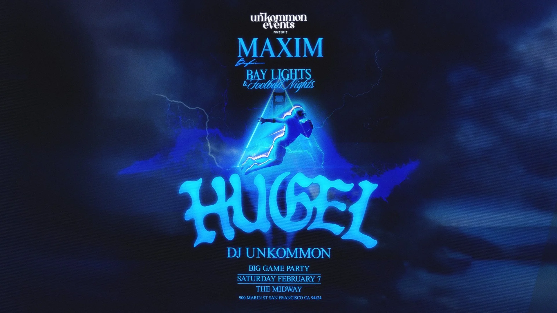 HUGEL takes over the San Francisco Midway for an epic night celebrating Super Bowl LX and showcasing Maxim to the next level!