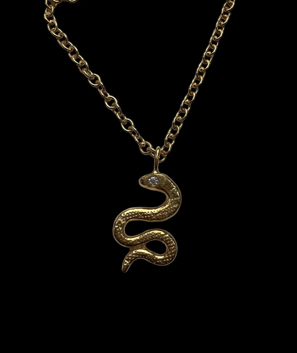 Snake charm with Moissonite