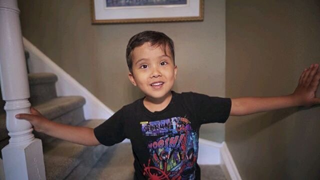 Ezra! You're 5 YEARS OLD today!!! #HappyBirthday my Love &lt;3 **WATCH THIS BOY climb and descend these stairs ALL BY HIMSELF** This is the boy that wasn't supposed to have function below his waist. #God is good.

You are a #CHAMPION. A #LION. And a 