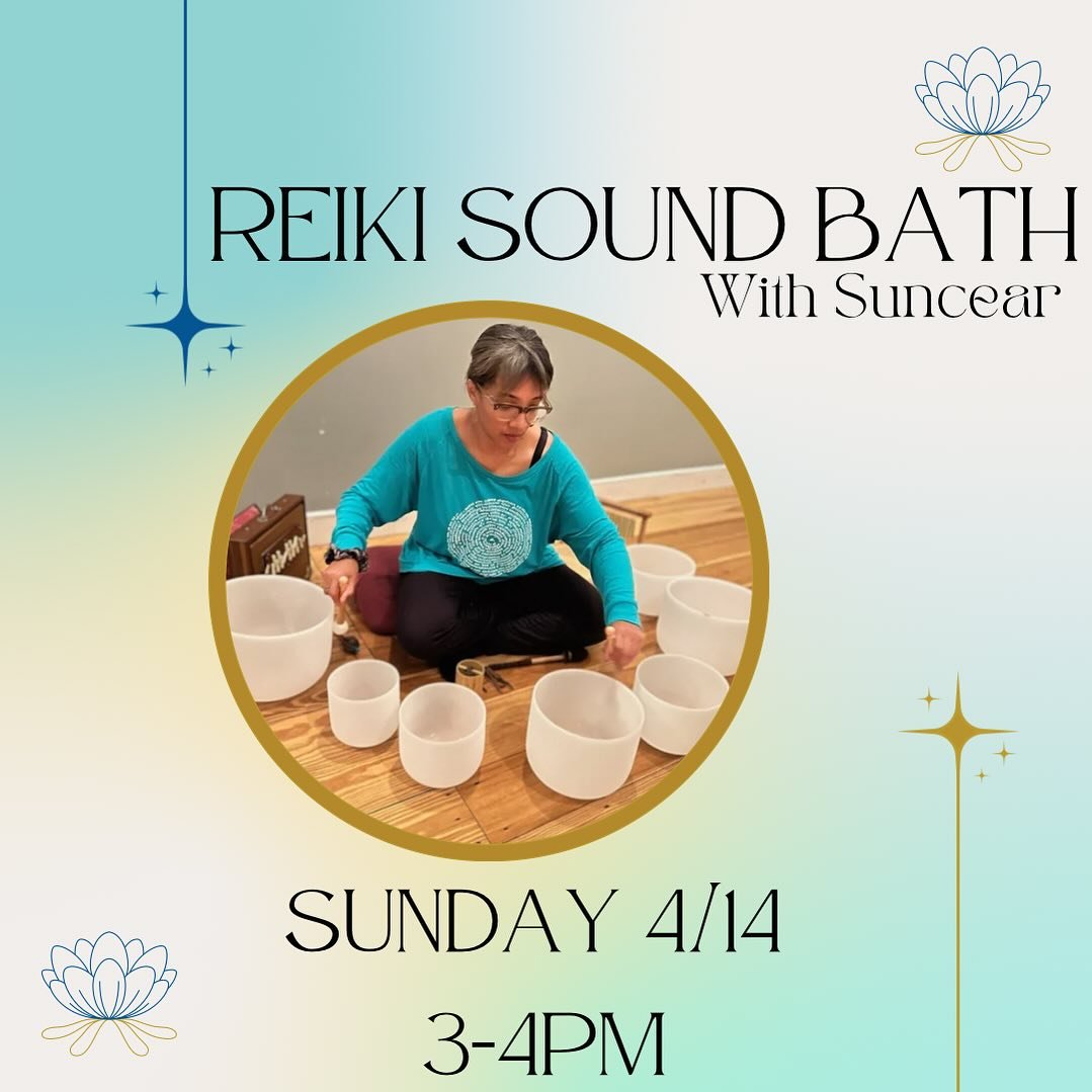 Step into spring with Suncear&rsquo;s Reiki Sound Bath this Sunday, April 14 at 3pm. 

A sound bath is a unique and immersive experience that aims to promote relaxation and well-being through the power of sound. During a sound bath, participants are 