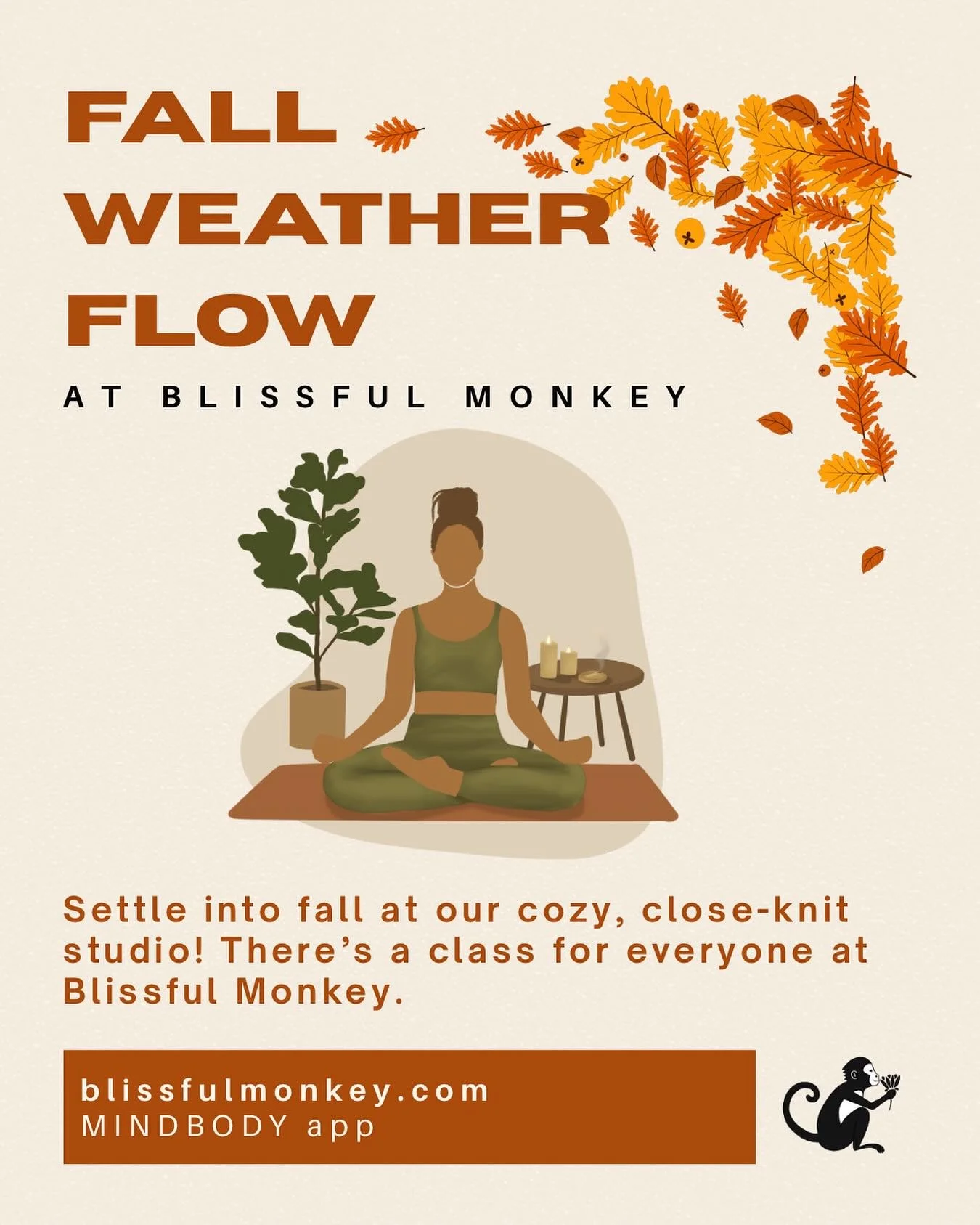 As it gets chilly outside, join us for some cozy flow at Blissful Monkey. See our website for details on classes, pricing, and specials.
#bostonyoga #jamaicaplain #jp #rossie #roslindale #bostonyogastudio #yogaboston #02130 #spa #spayoga #relaxation