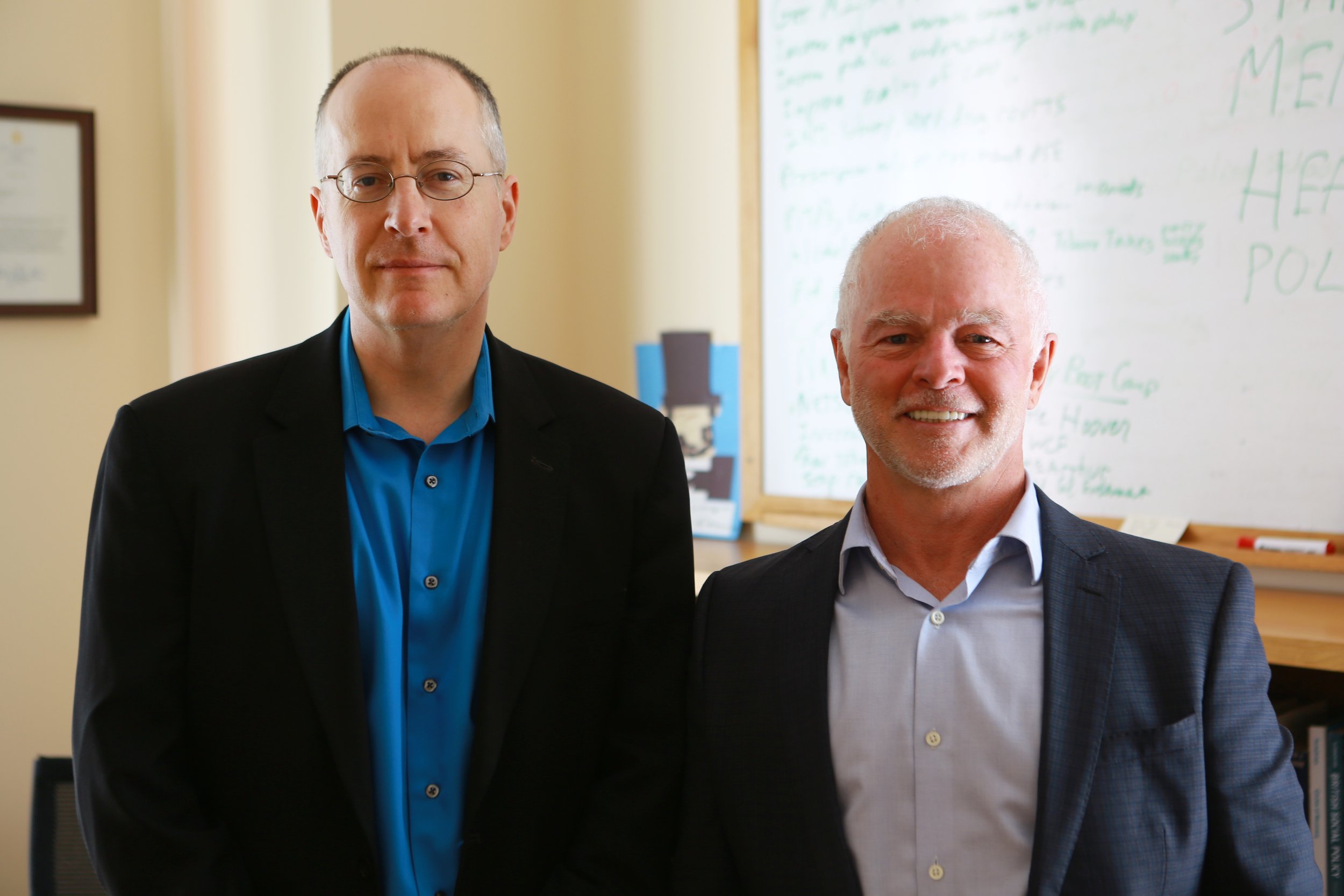 10-Mike Pond with Dr Keith Humphreys at Stanford University.jpg