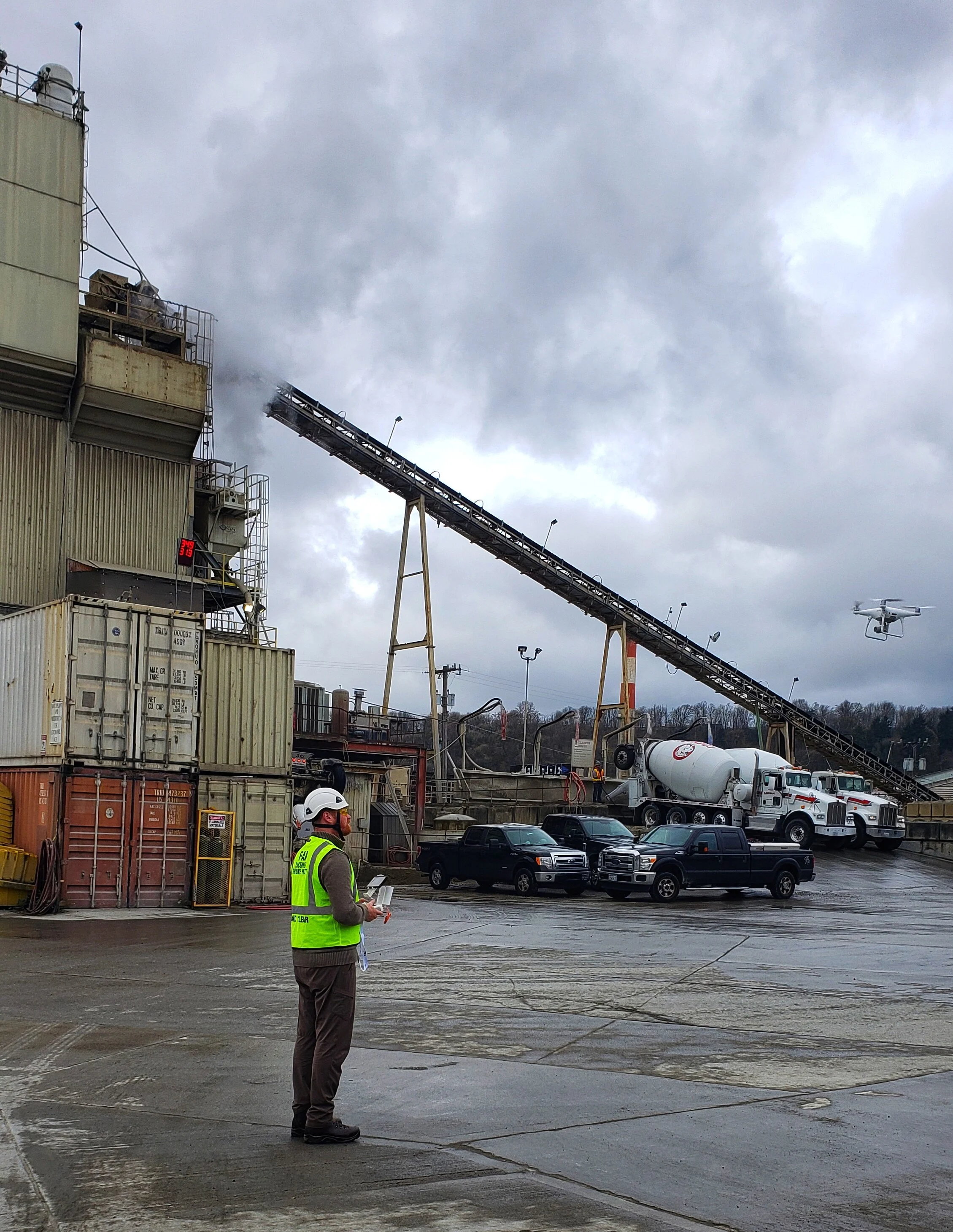 Michael finishes up a mapping job in South Seattle.