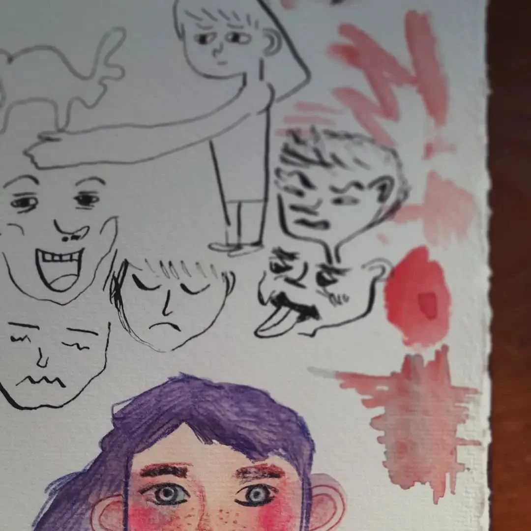 Current sketchbook mess up
#sketchbookmess #sketchbookdrawing #watercolorpainting #agallowatercolors #inkdrawings