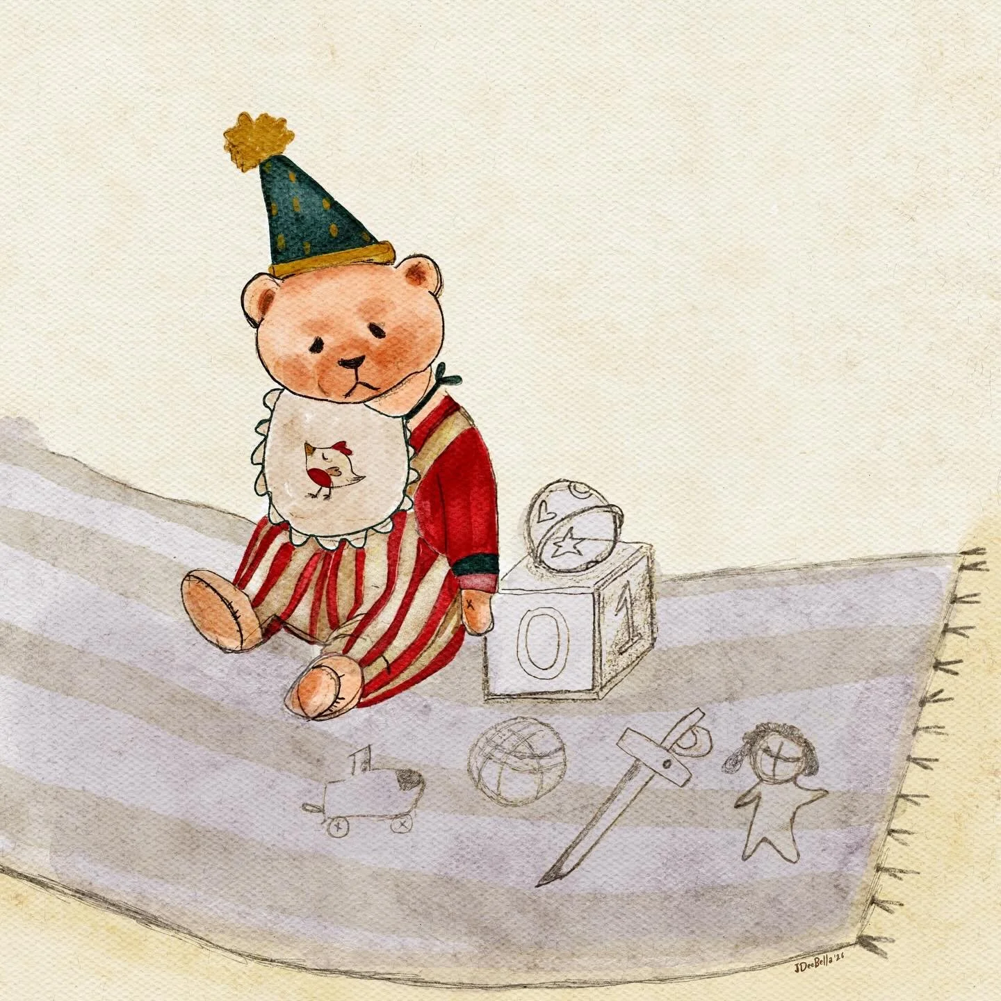 Childhood nostalgia is the best! What's your favorite childhood toy, just like my beloved teddy bear?
#teddybear #childoodillustrated #oldtoysarethebest #illustratedcards #freelanceillustrator