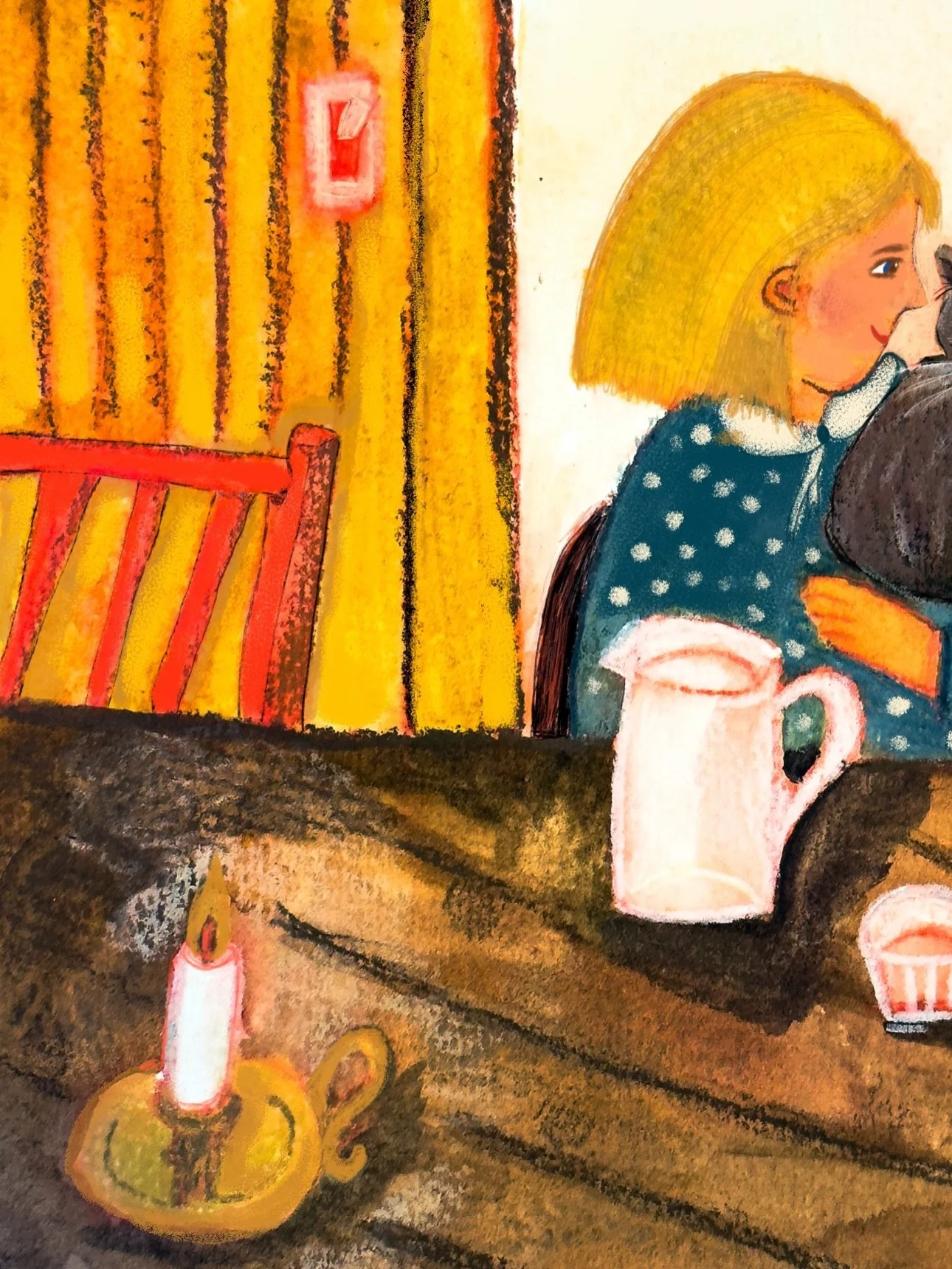 The final result of this drawing.
You can find me this way just once a day.
Me and my cat. 😍😻
#catdrawings #meandmycatillustration #meandmycat #freelanceillustrator #sundaydrawing