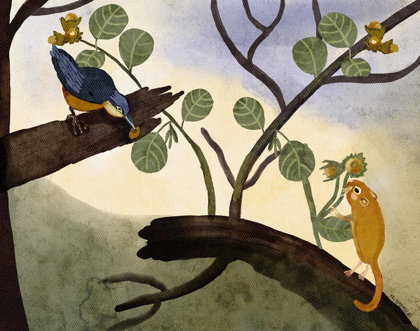 Lesson learned: 
- how to mix your own palette in digital land;
- using vintage book as reference for exercises;
- composition is a big quest, but you can grow an habit step by step;
- passion can really give you something to hope about even in uncer