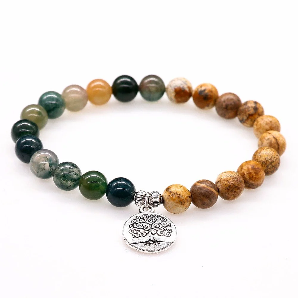 vintage mens mala beads Meanings Uses of Indian Agate beads lower stress encouragement beads self confidence meditation yoga bracelet. positive crystal healing energy jewelry wrap minimalist