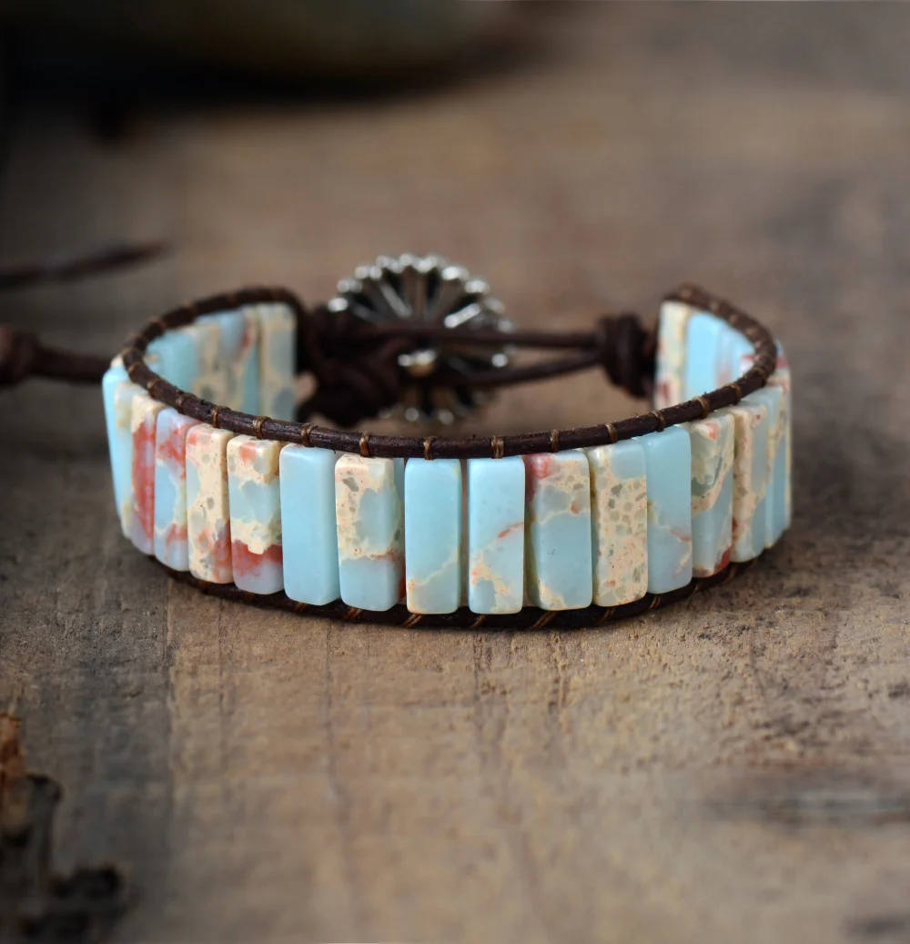 gorgeous Lucky Wish Cuff natural stone Shoushan beaded bracelets for women.mens designer bracelets sale peaceful-island.com best online crystal jewelry shop fashion trend attraction crystals boho